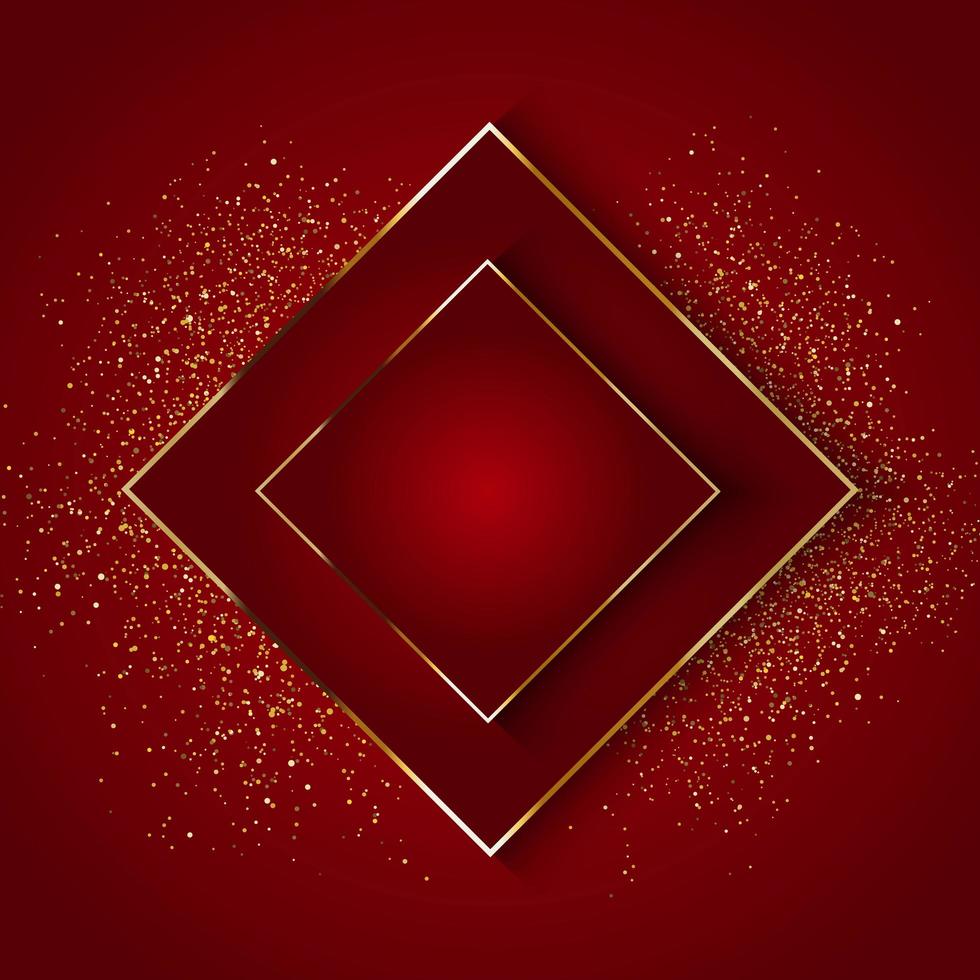 Elegante fondo rojo con purpurina dorada 692058 Vector en Vecteezy