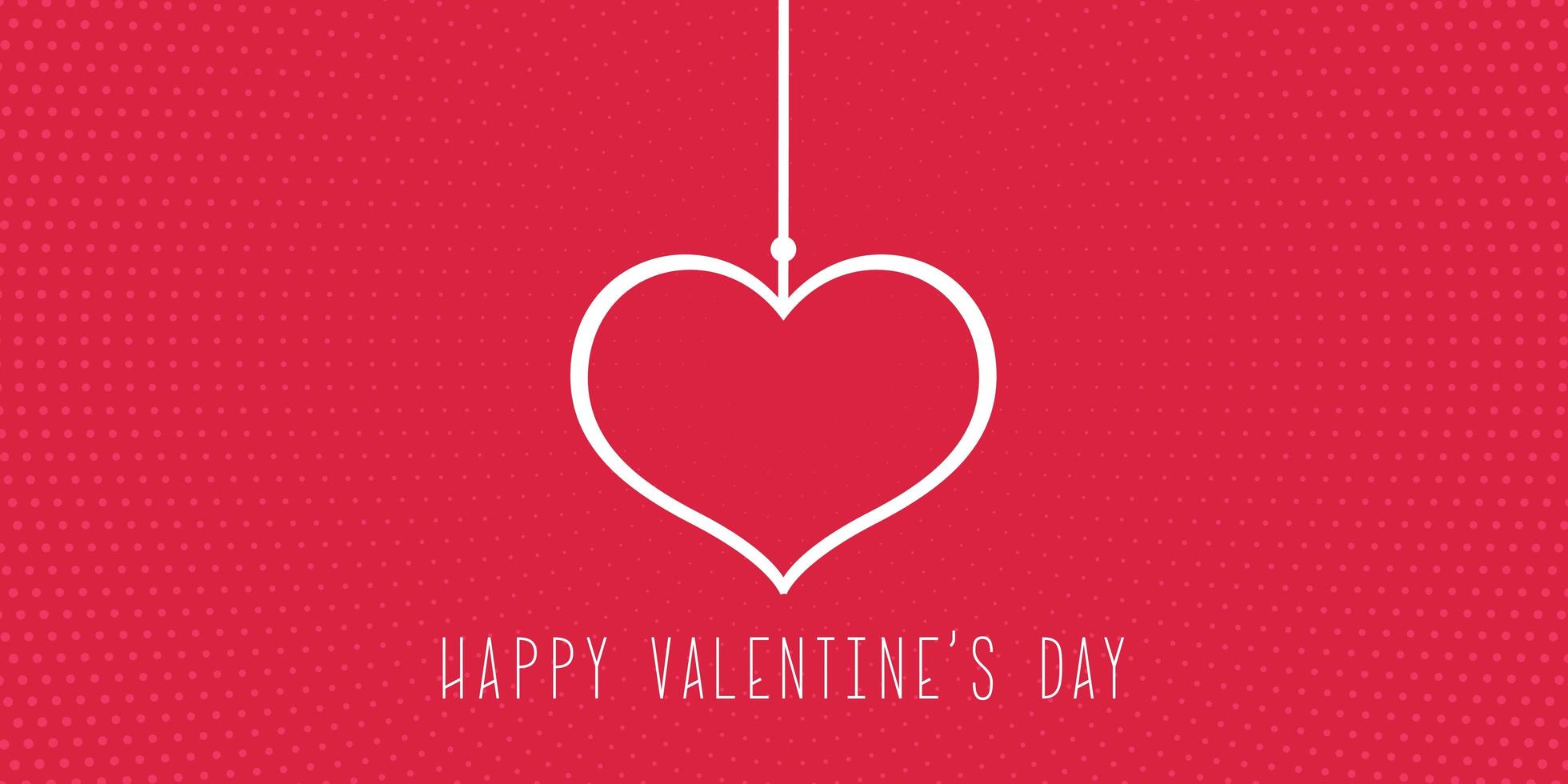 Minimalistic background for Valentine's Day vector