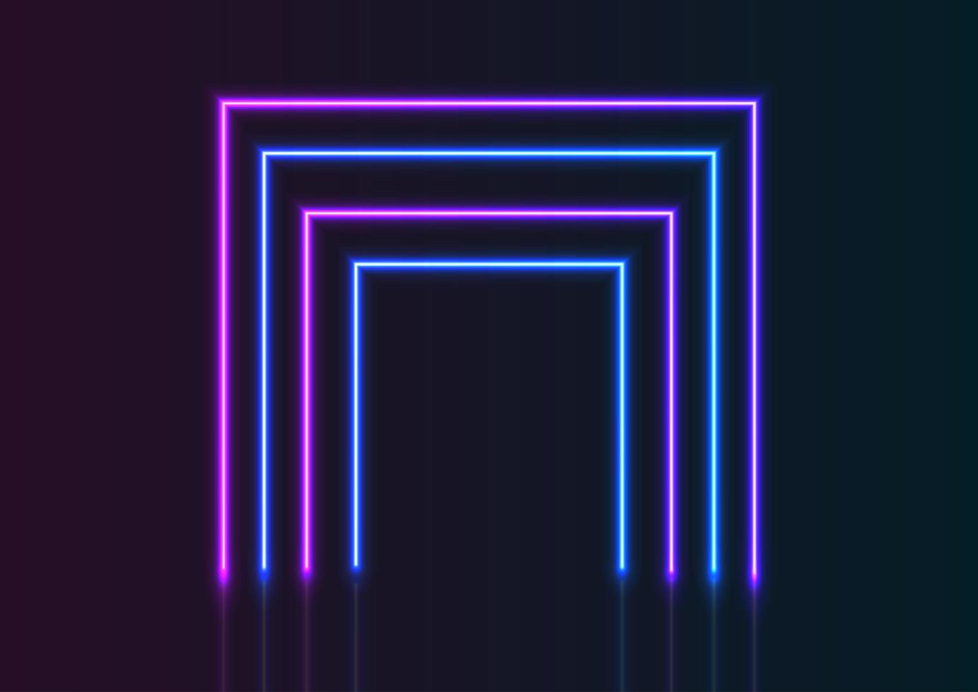 Neon lines background vector