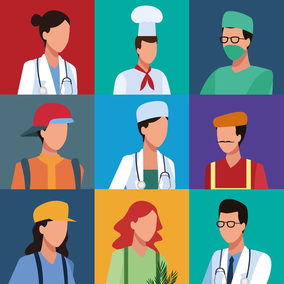 Set of workers profile vector