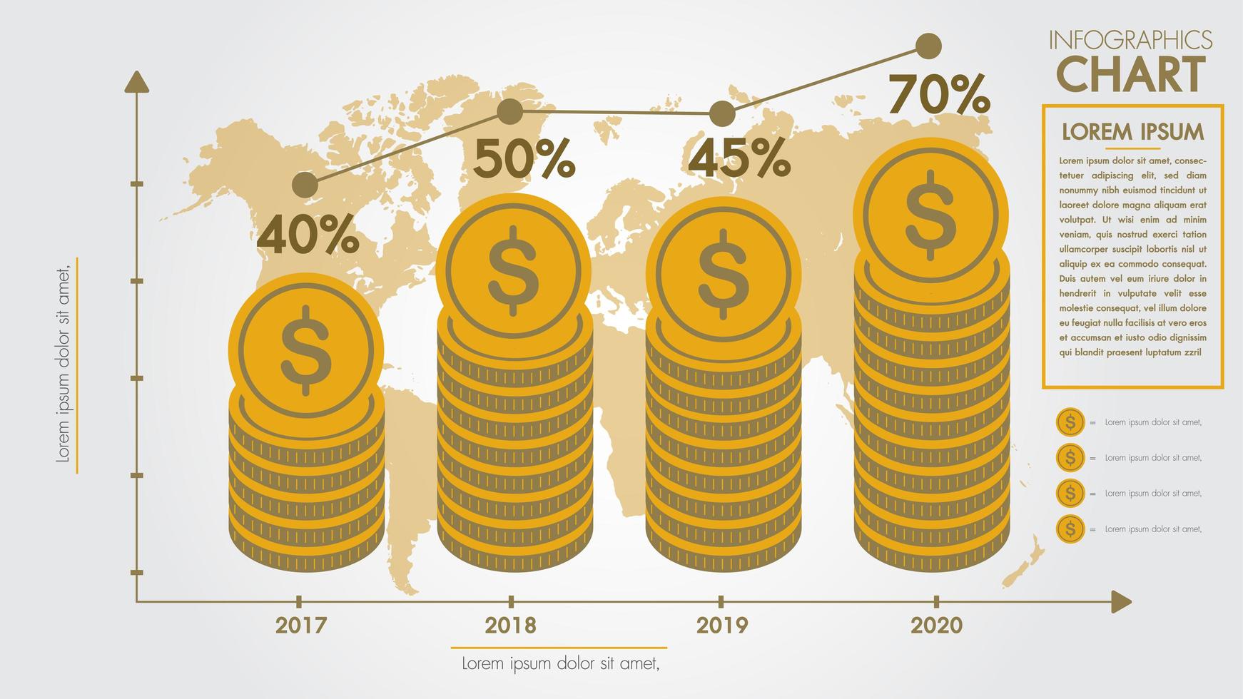 Money infographics design concept vector