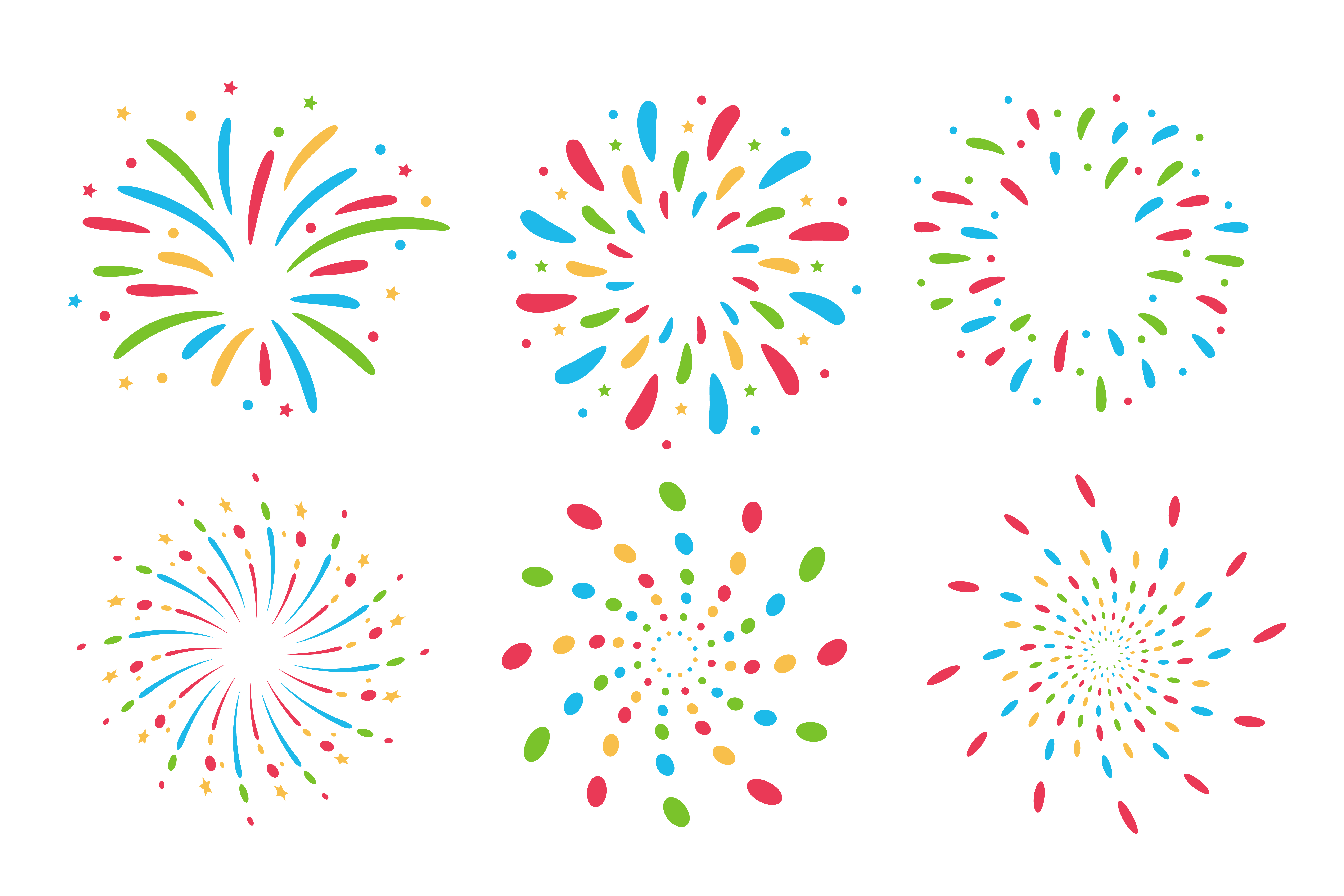 Download Colorful Fireworks Collection - Download Free Vectors ...