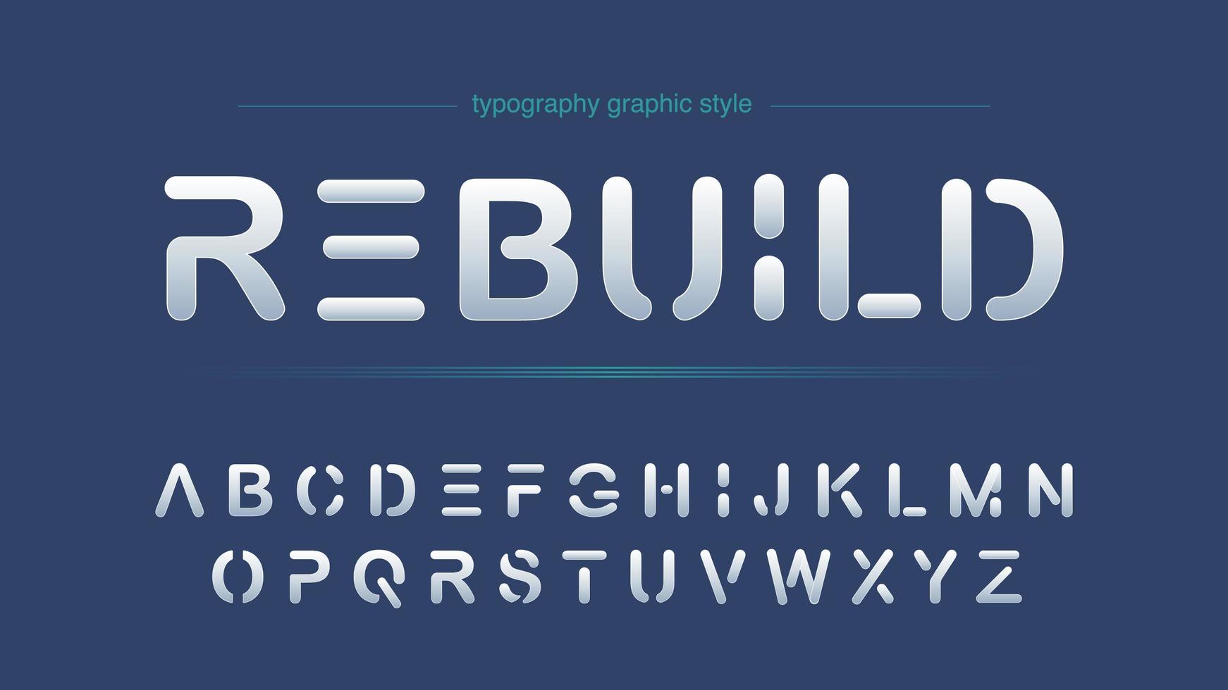 Abstract Futuristic Business Typography vector