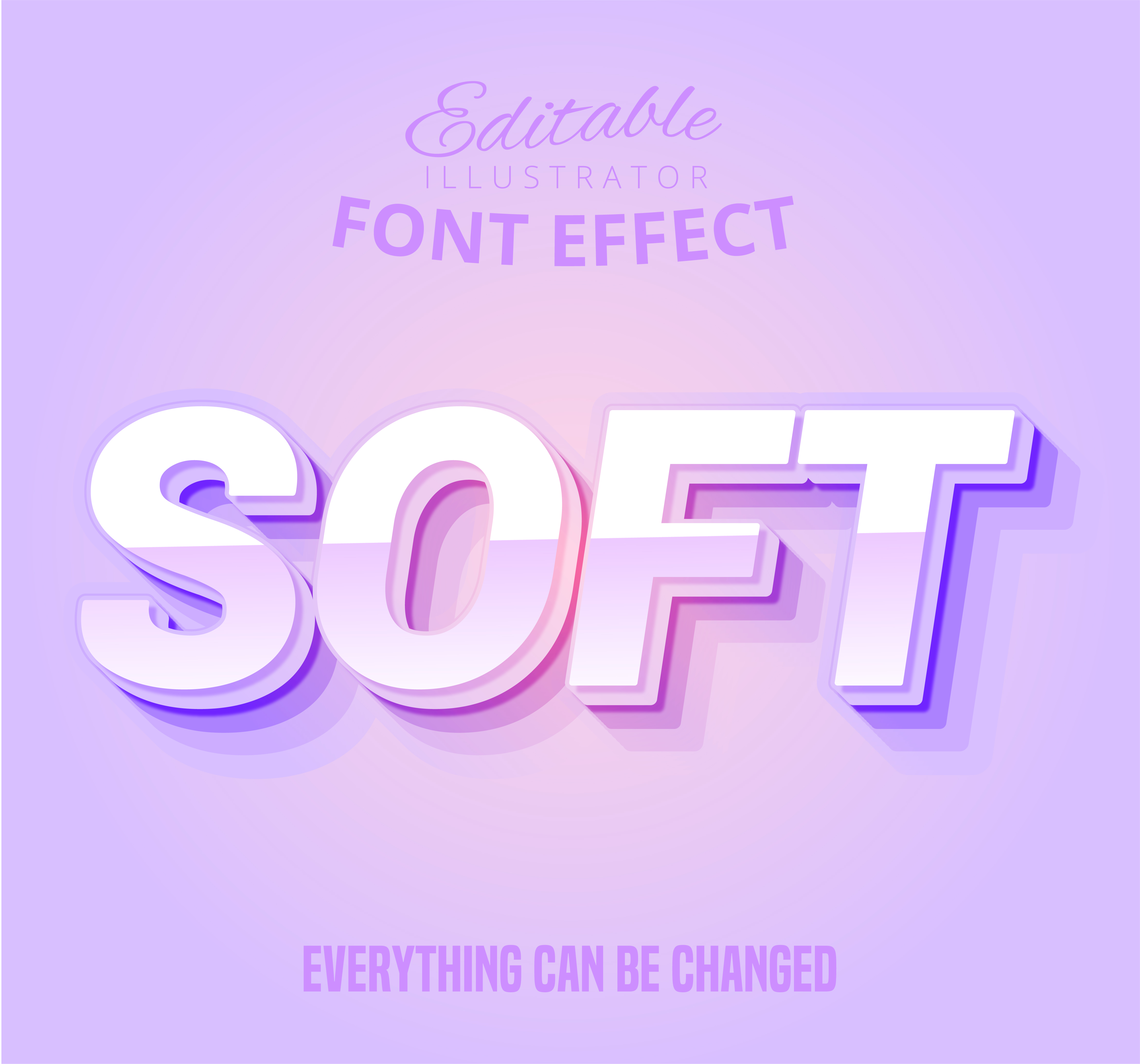 Soft Text Effect 692441 Vector Art at Vecteezy