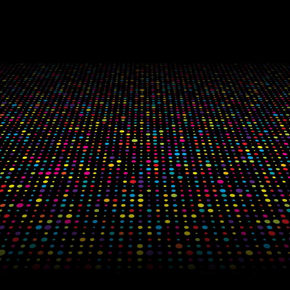 Colorful techno dots background  vector