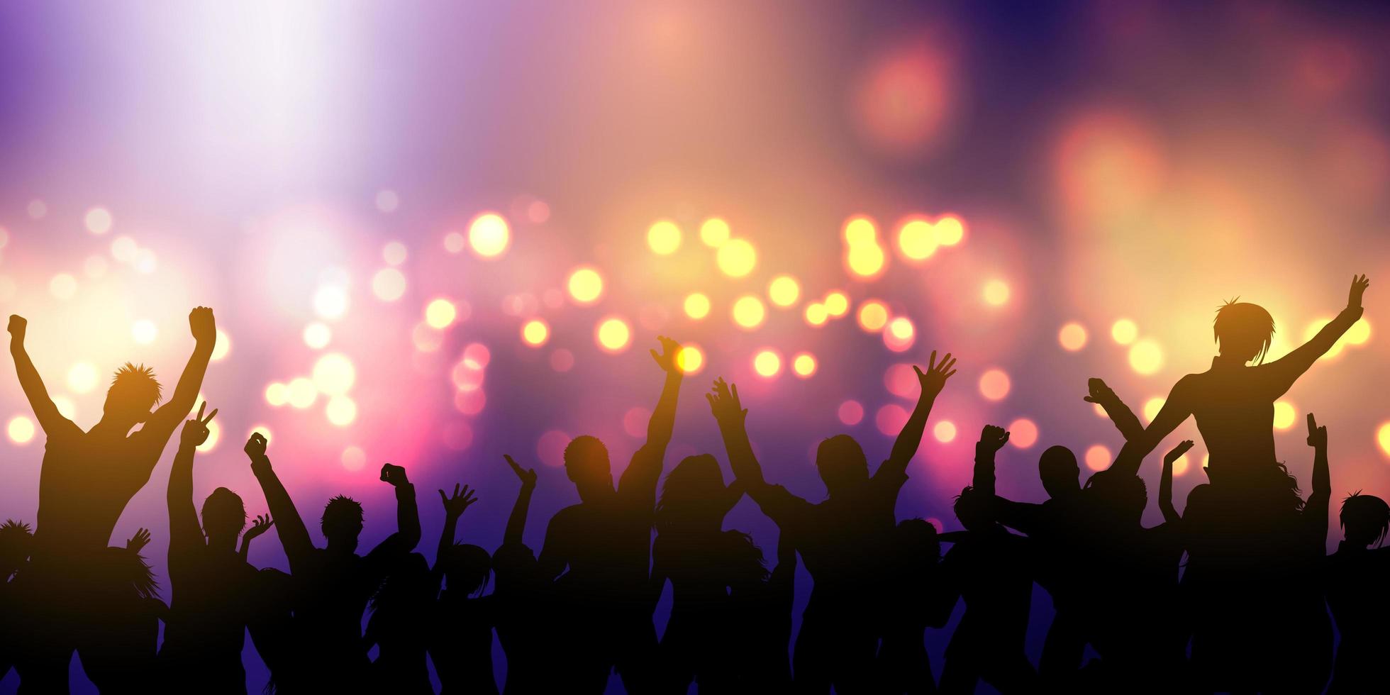 Party crowd banner design