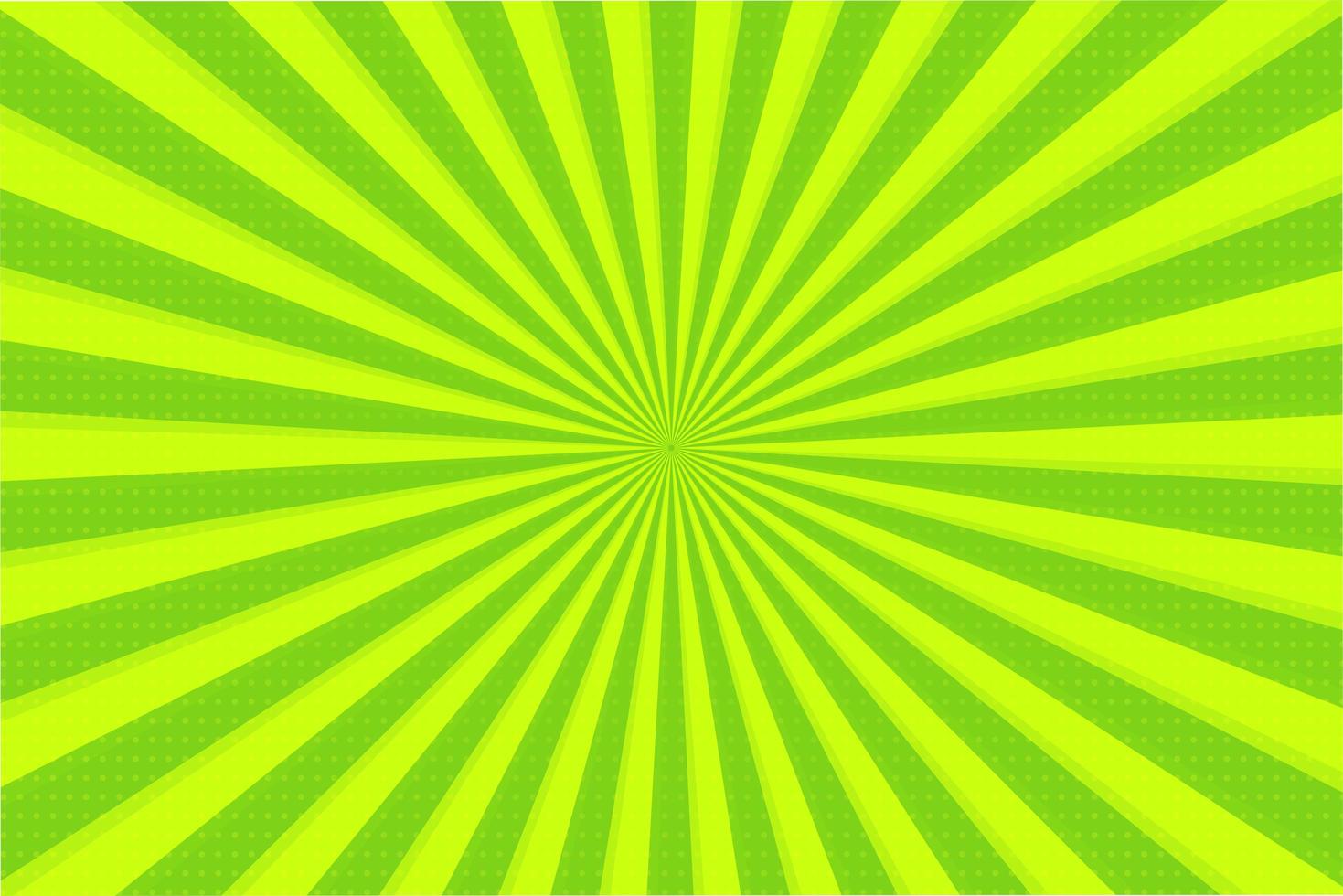 Abstract background of green rays vector