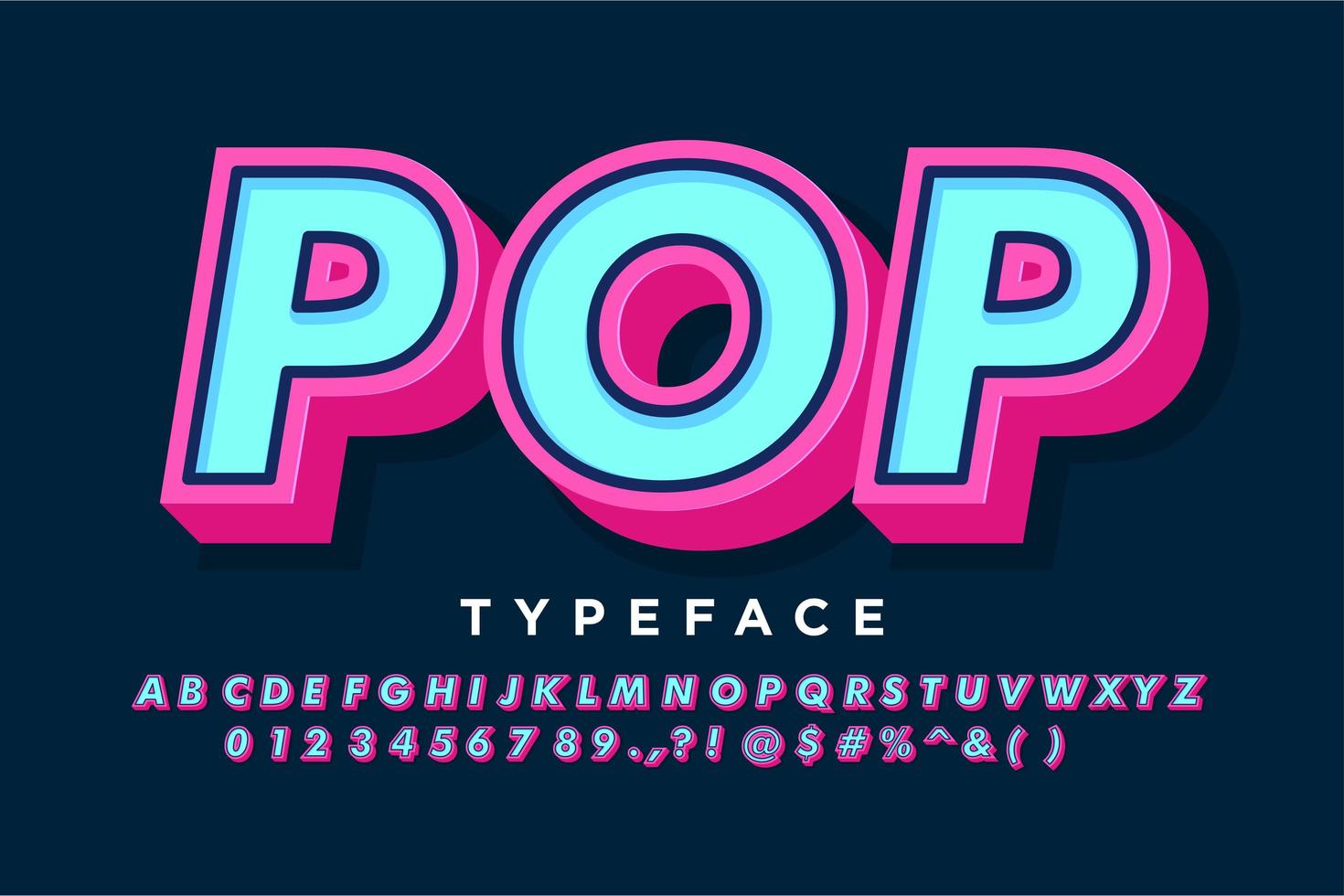 Strong Bold Pop Art Alphabet For Vintage Banner Download Free