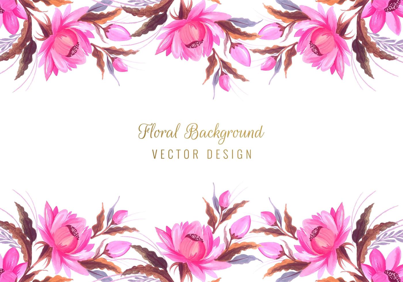 bunch floral border vector