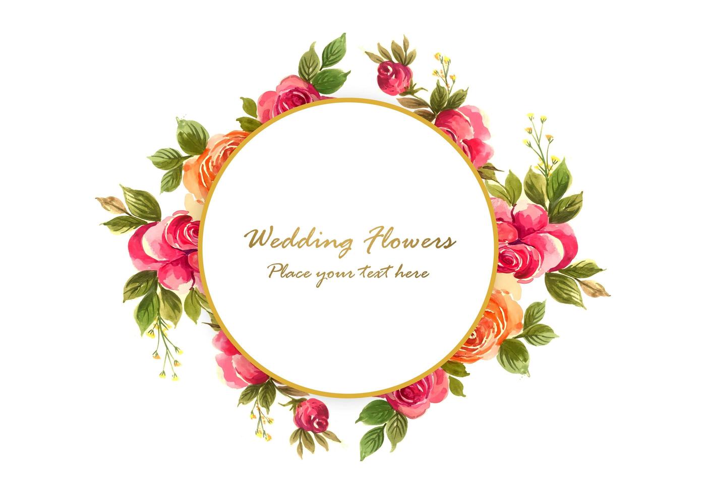 decorative floral frame background vector