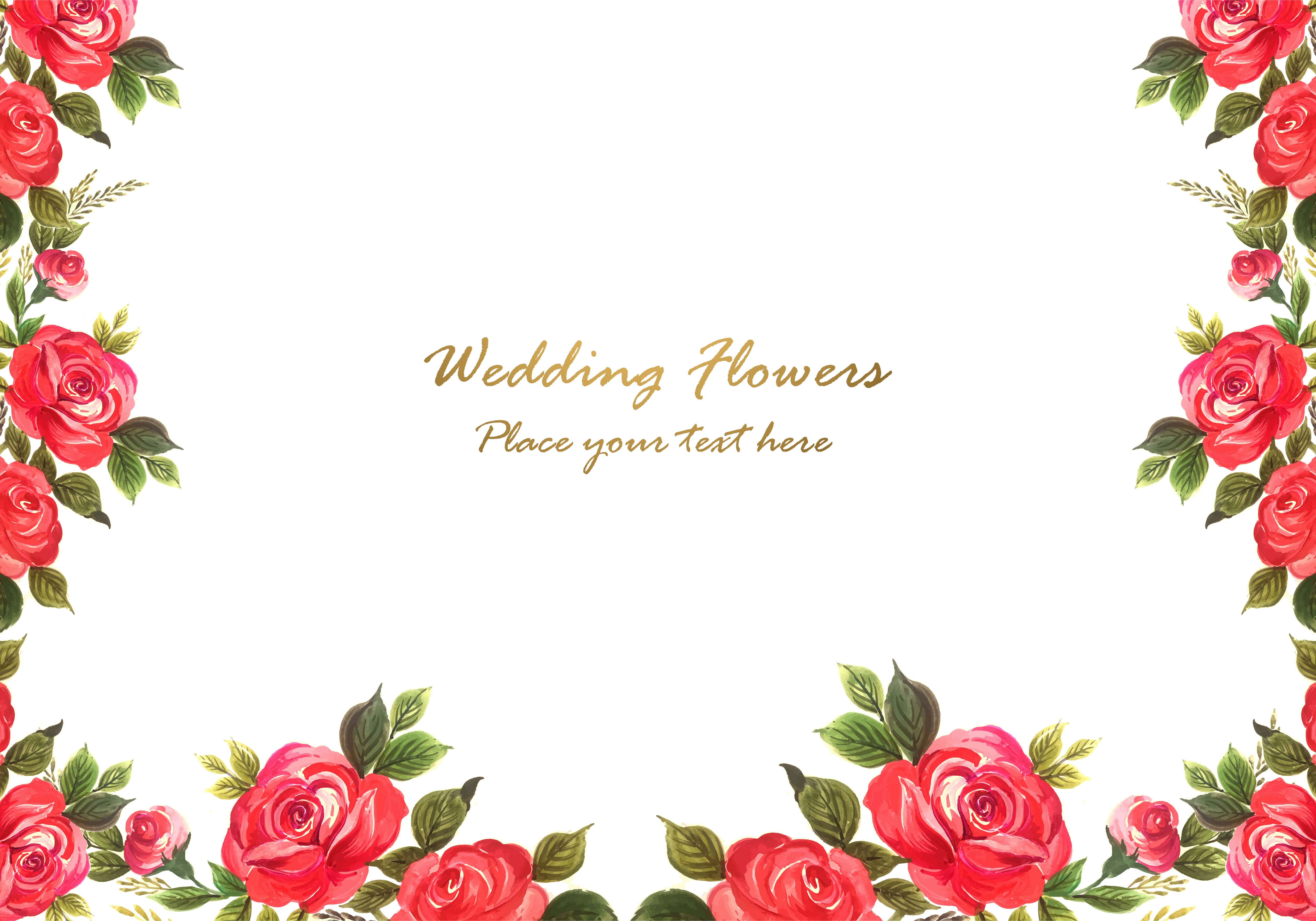 Download Watercolor flowers background 692858 Vector Art at Vecteezy