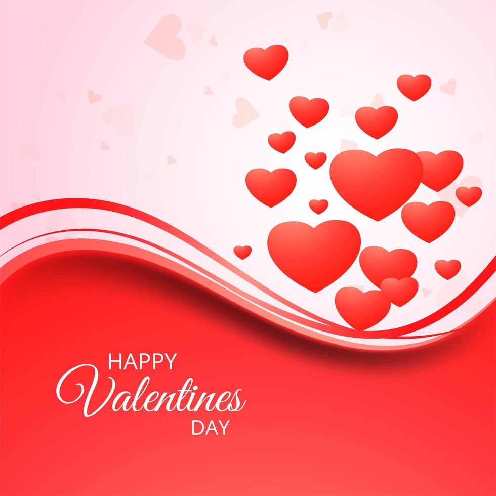 Hearts for valentine's day background vector