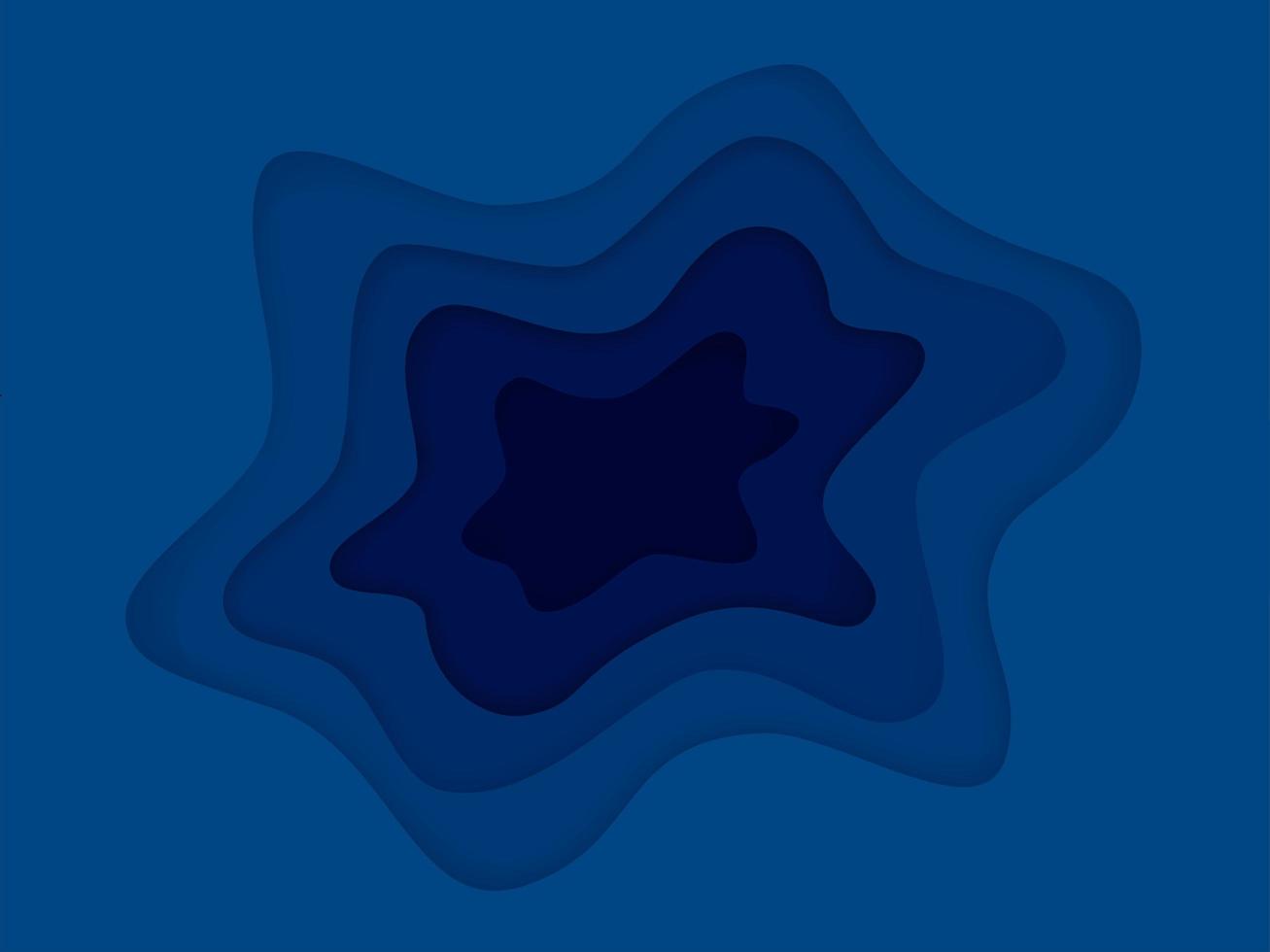 Abstract wavy classic blue background vector