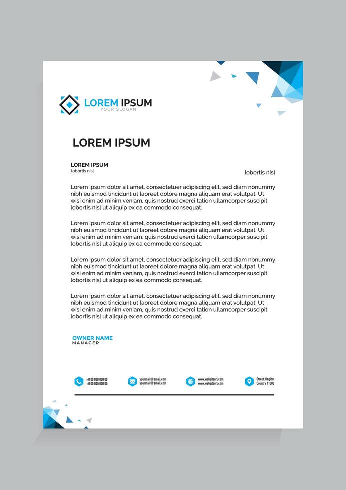 Professional Letterhead Design vector