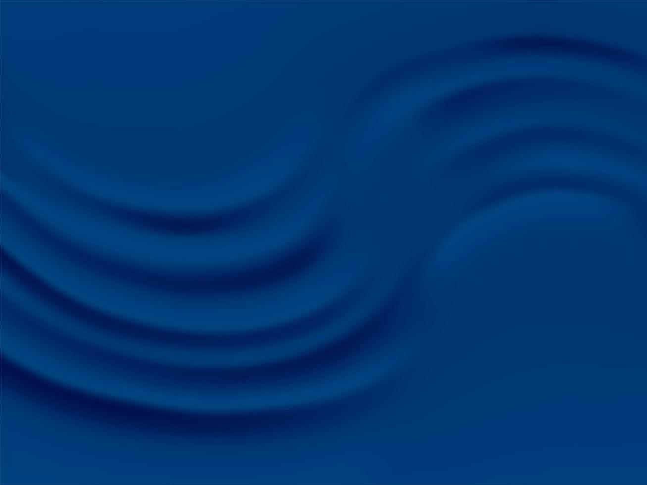 Abstract wavy classic blue backround, color of the year 2020 vector