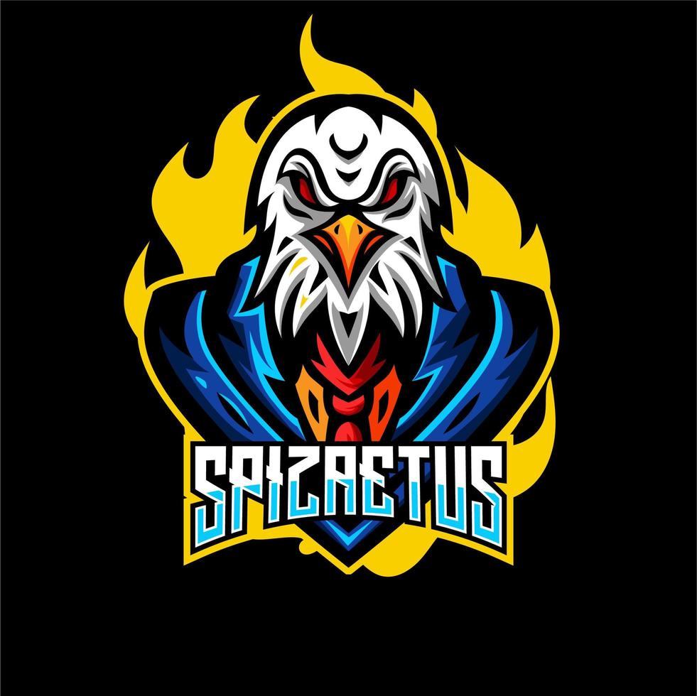 Eagle animals esports gaming character vector