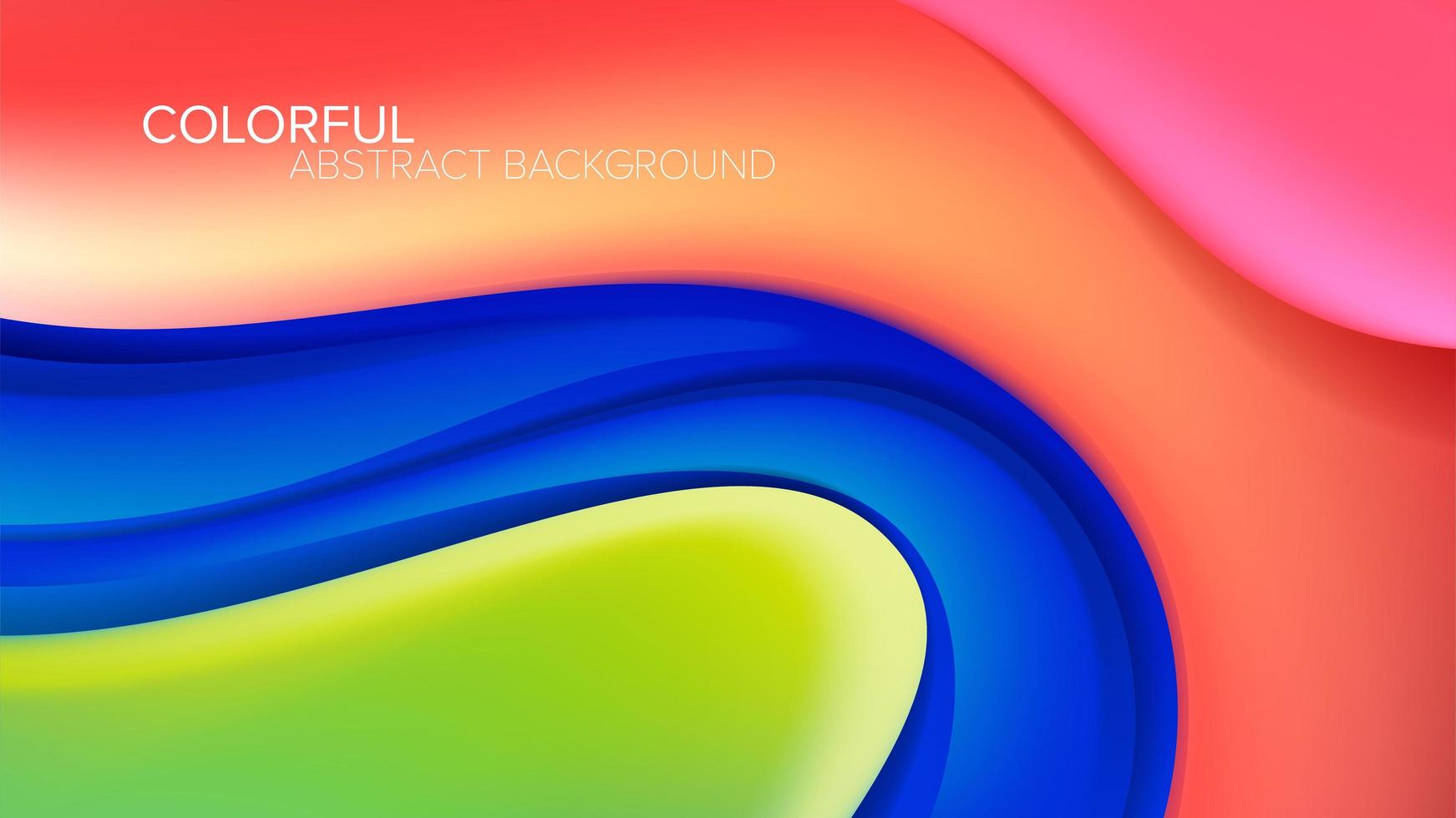 Colorful Distorted Curved Shape Background vector