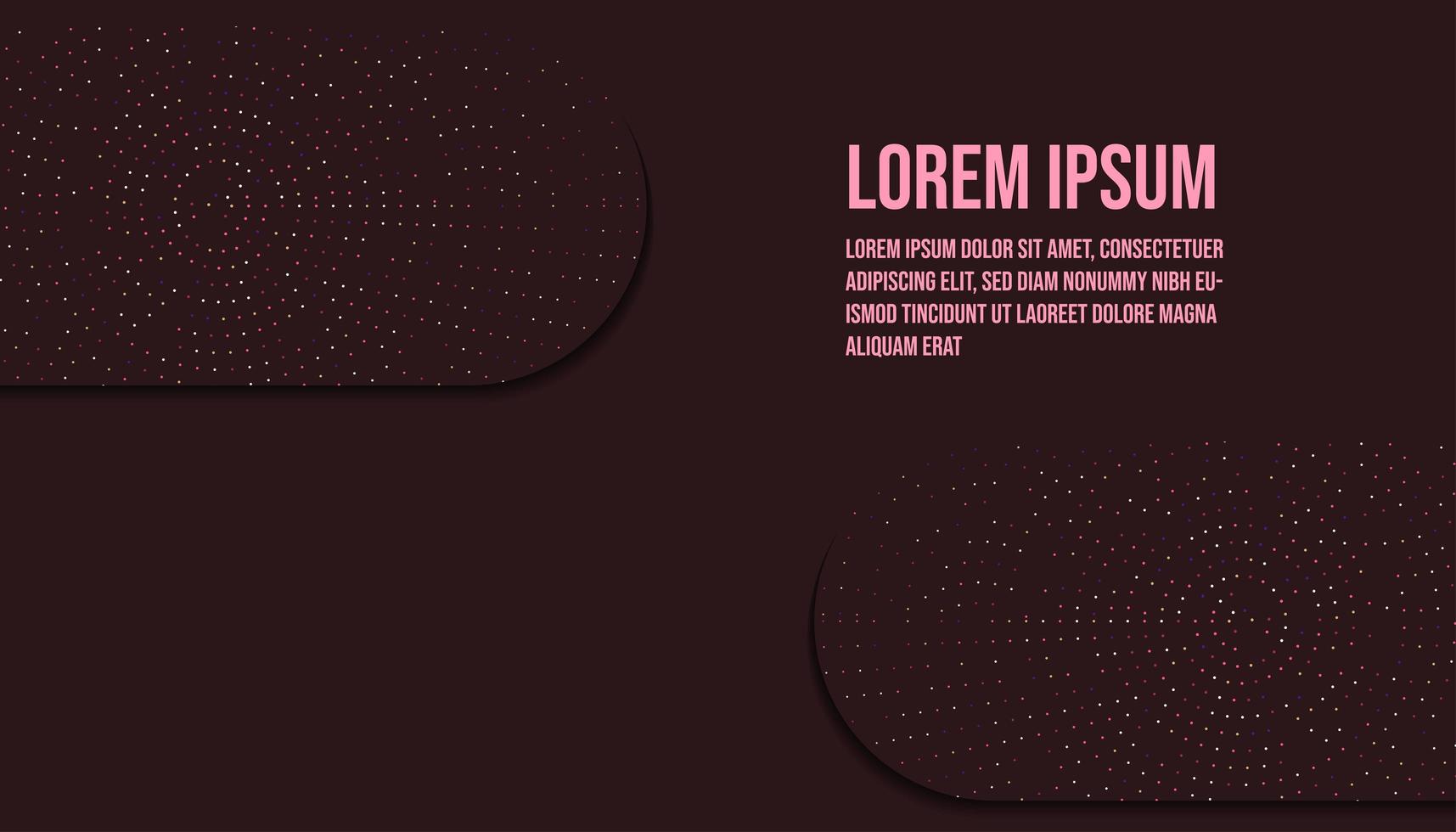 Modern Minimal Absract Dark Background With Glitters vector