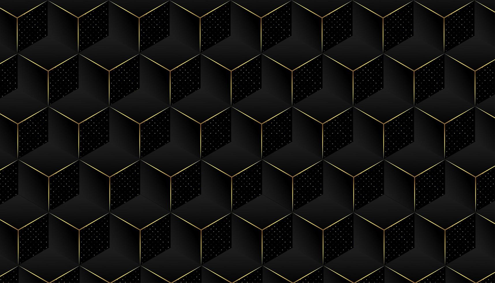 Elegant Geometric Pattern Background With Golden Details vector