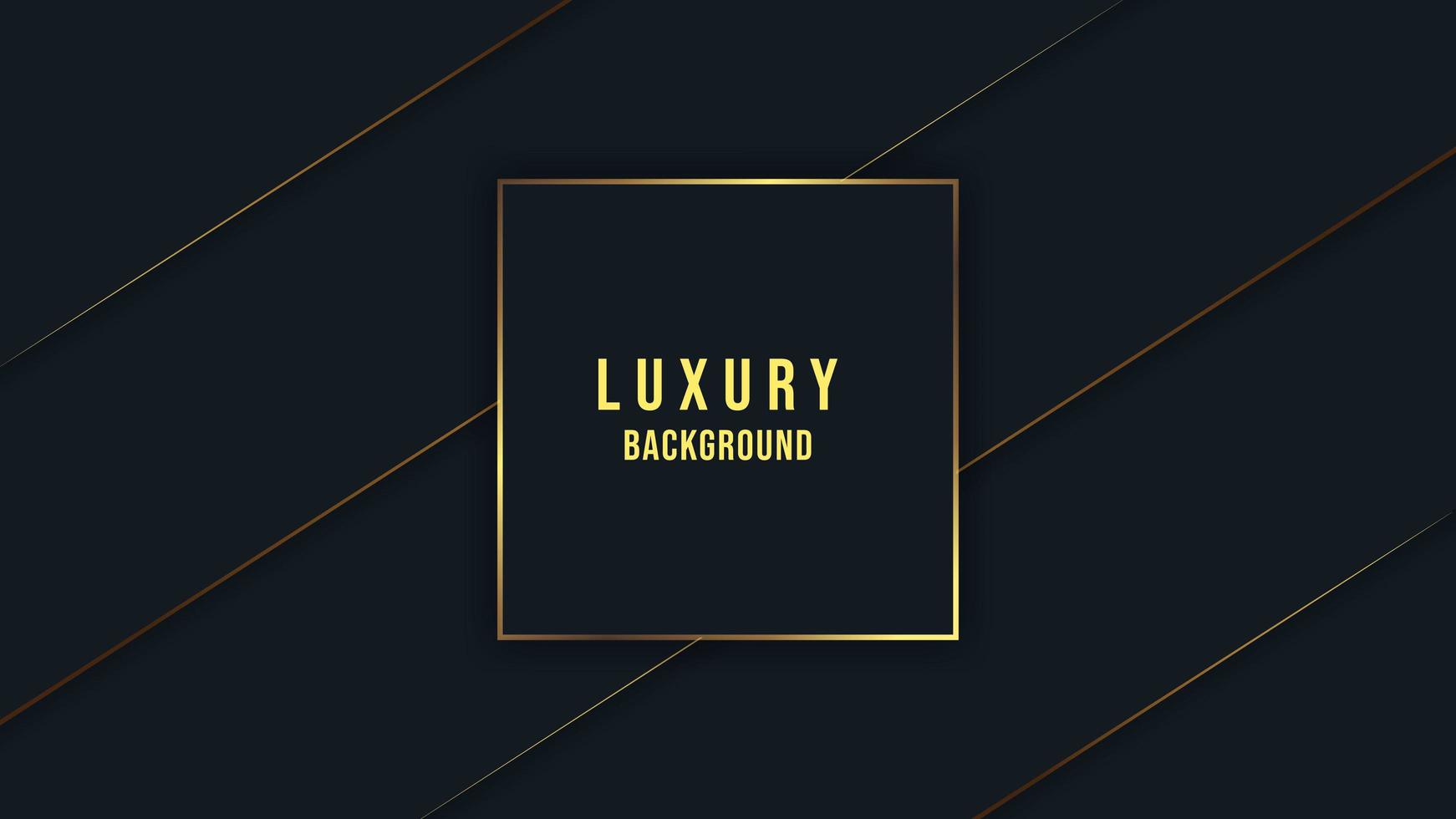 Angled Dark Luxury Background With Golden Detail vector