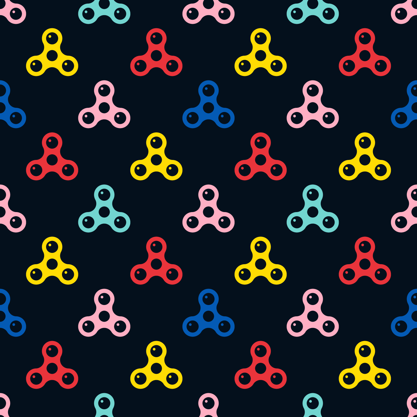 Colorful Fidget Spinner Seamless Pattern 693112 Vector Art at Vecteezy