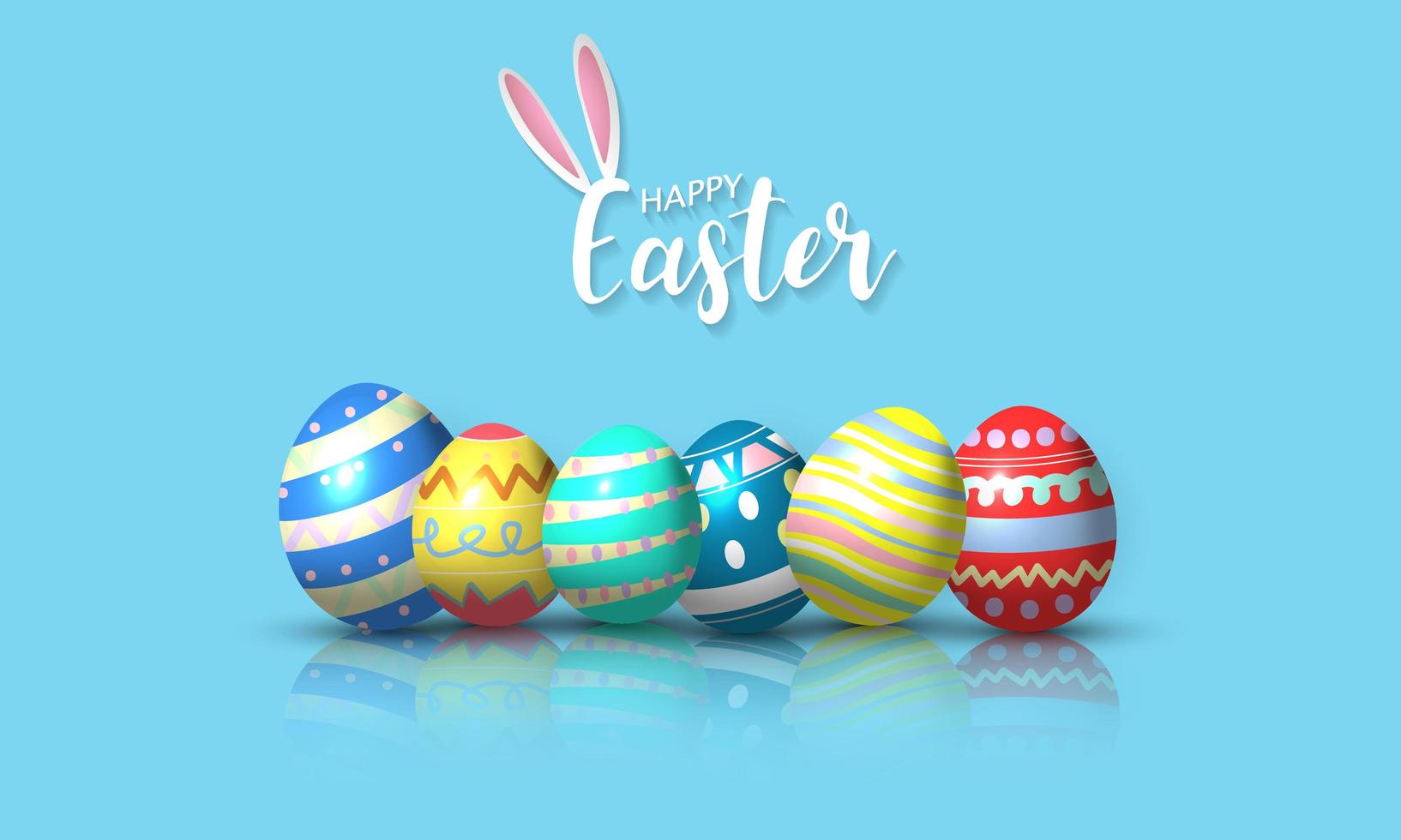 Happy Easter background vector