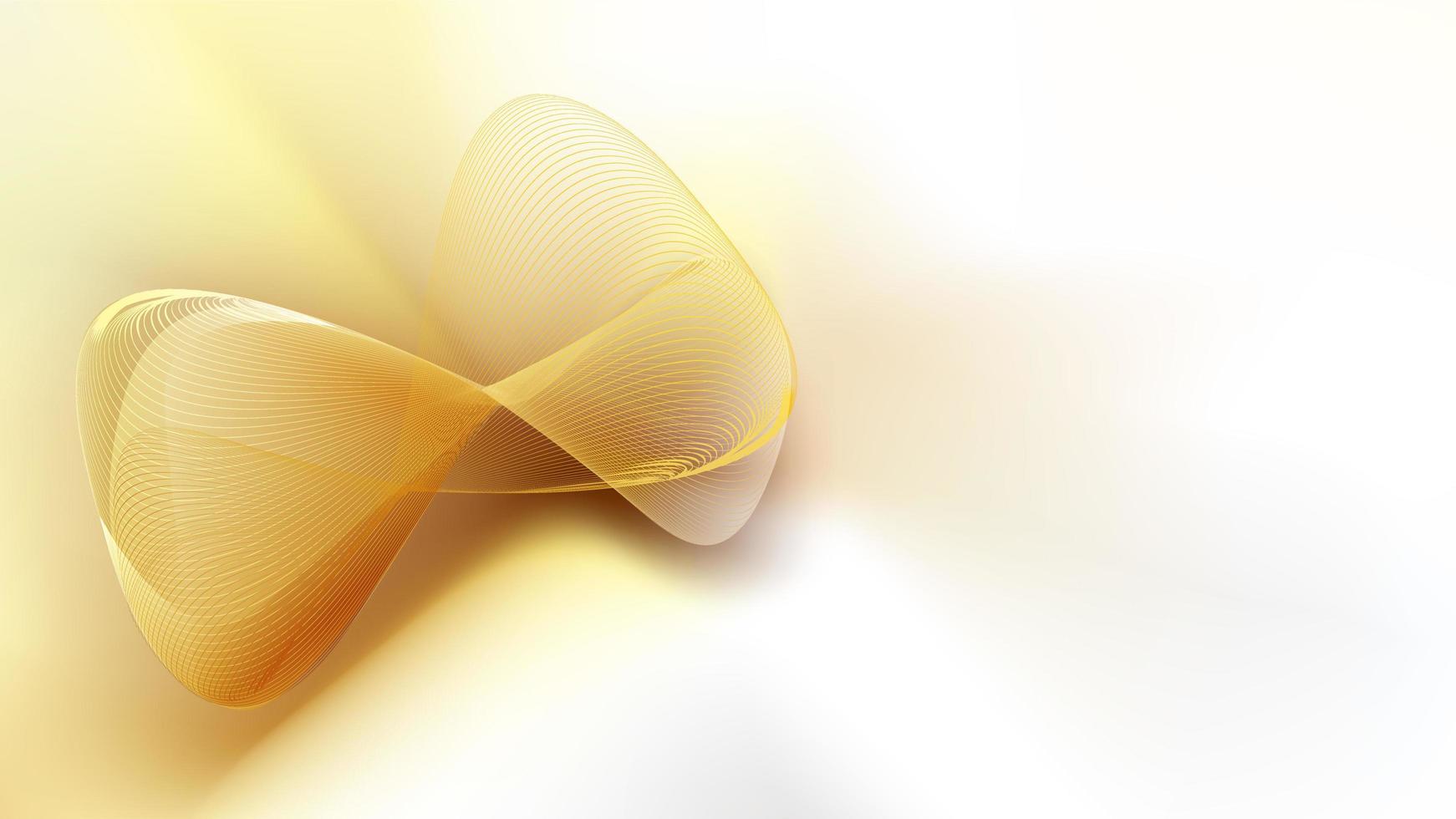 Abstract golden mesh on gold background vector