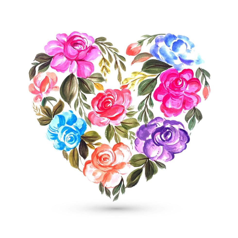 Tarjeta de felicitación de flores coloridas con diseño de corazón 693367 Vector en Vecteezy Tarjeta de felicitación de flores coloridas con diseño de corazón 693367 Vector en Vecteezy