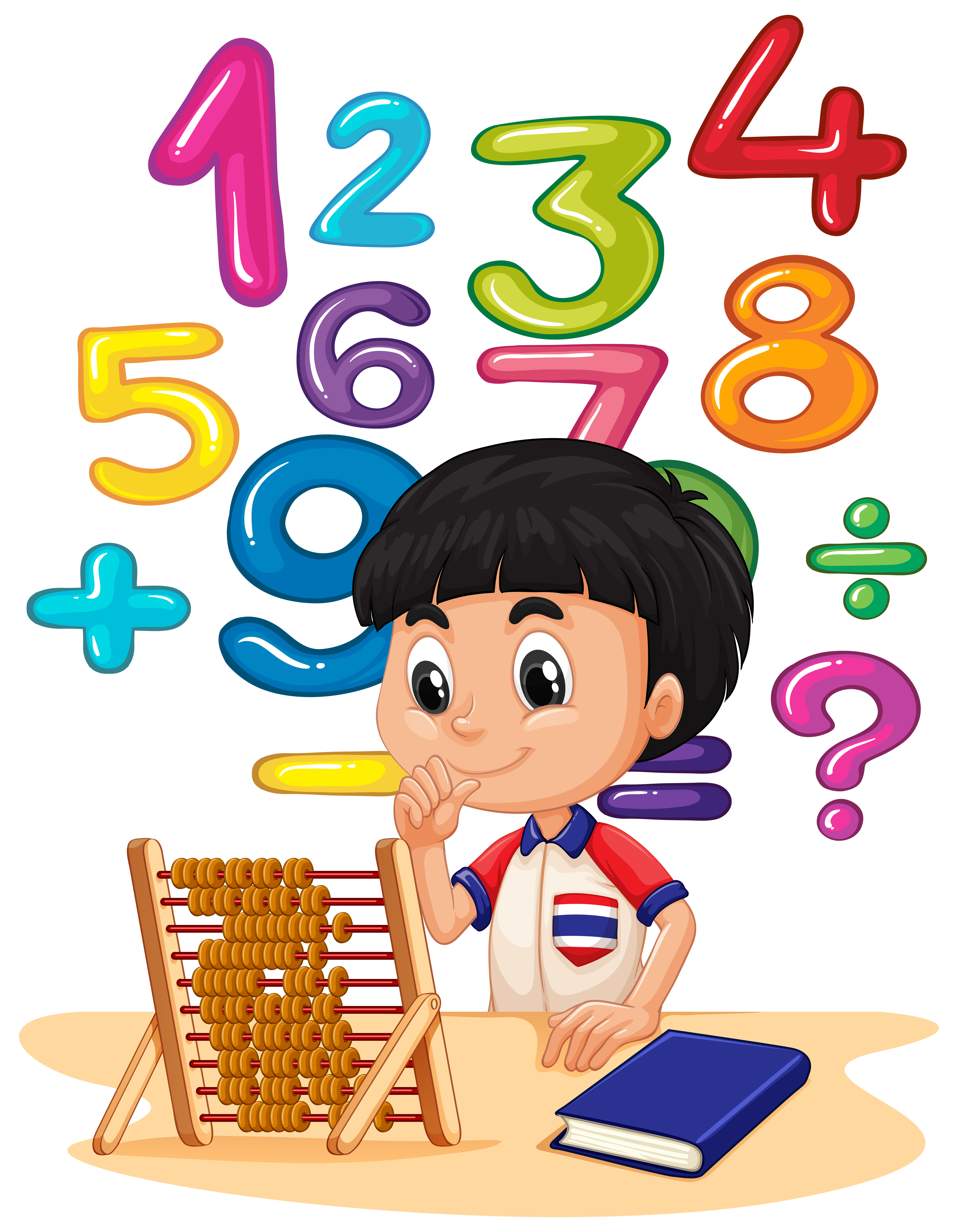 Boy doing math with abacus 693474 Download Free Vectors Clipart Graphics & Vector Art