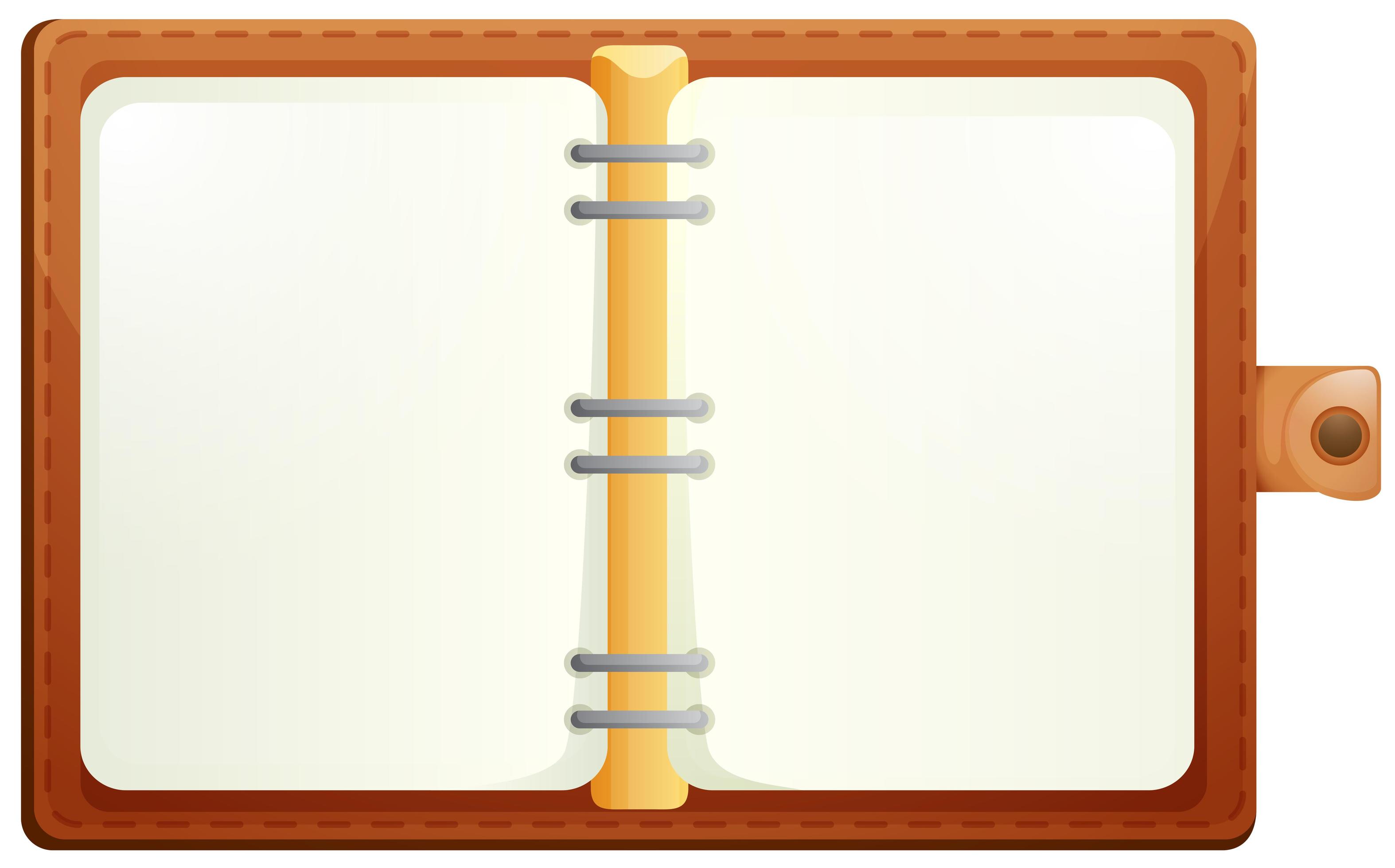 A isolated open notebook 693584 Vector Art at Vecteezy
