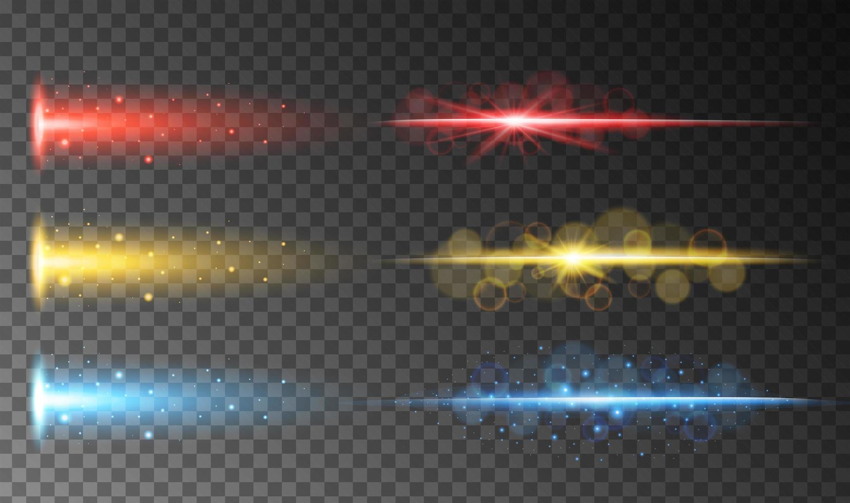 A Set of Colourful Abstract Light vector