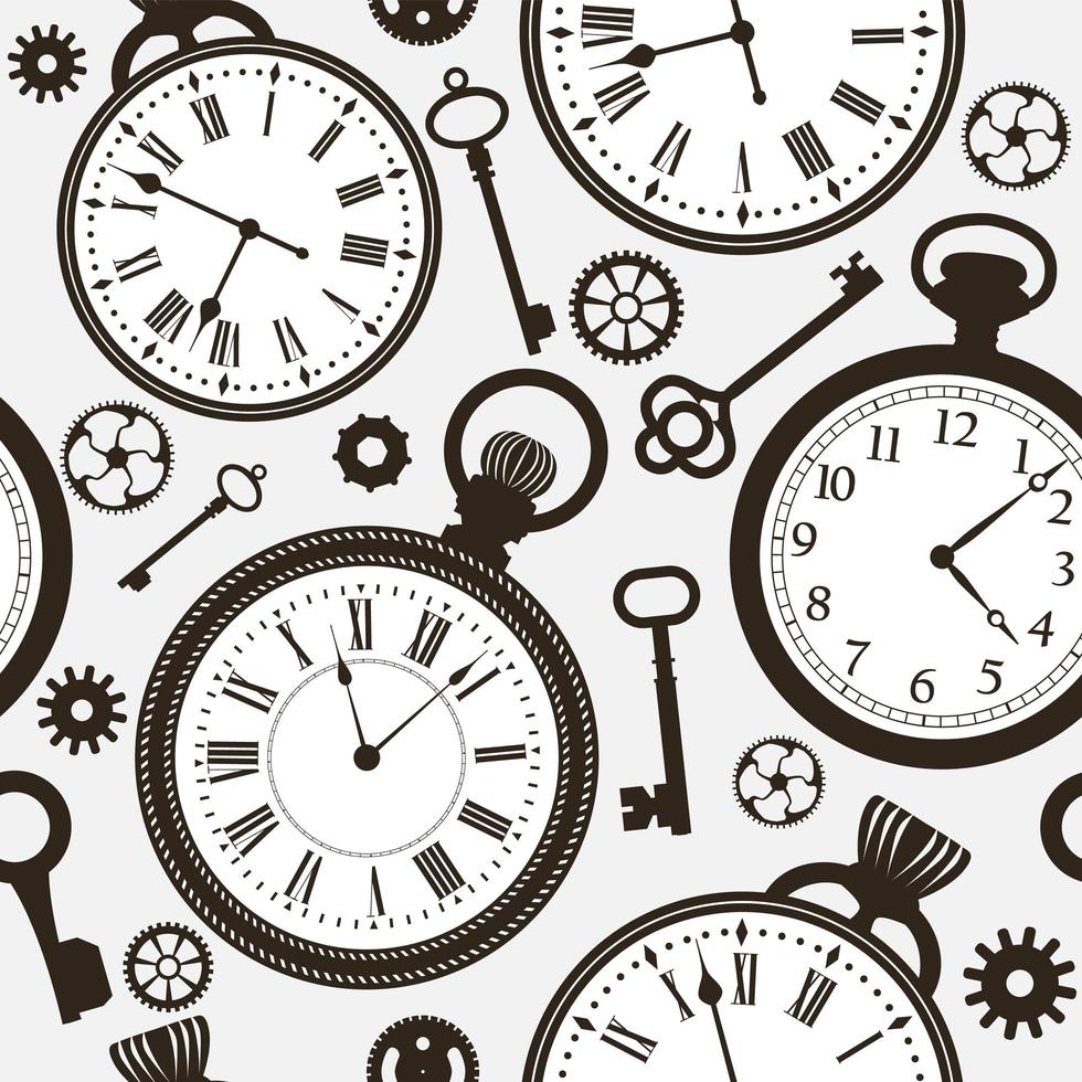 Clock face  pattern background  vector