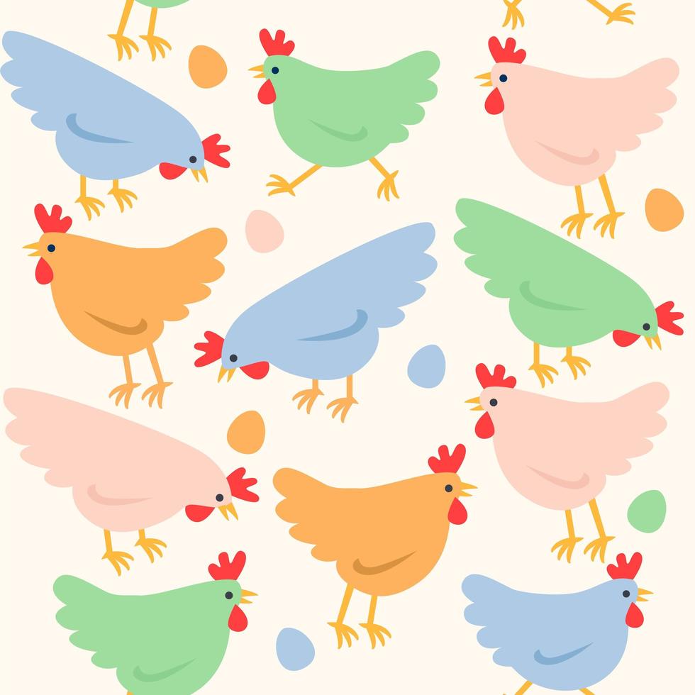 Seamless Easter pattern. vector