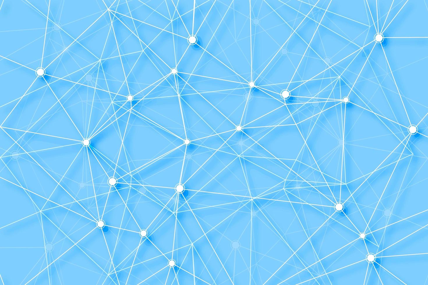 Connecting lines polygon digital technology background vector