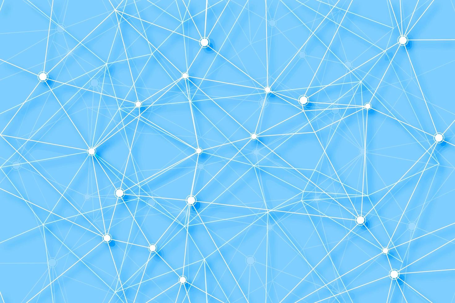 Connecting lines polygon digital technology background vector