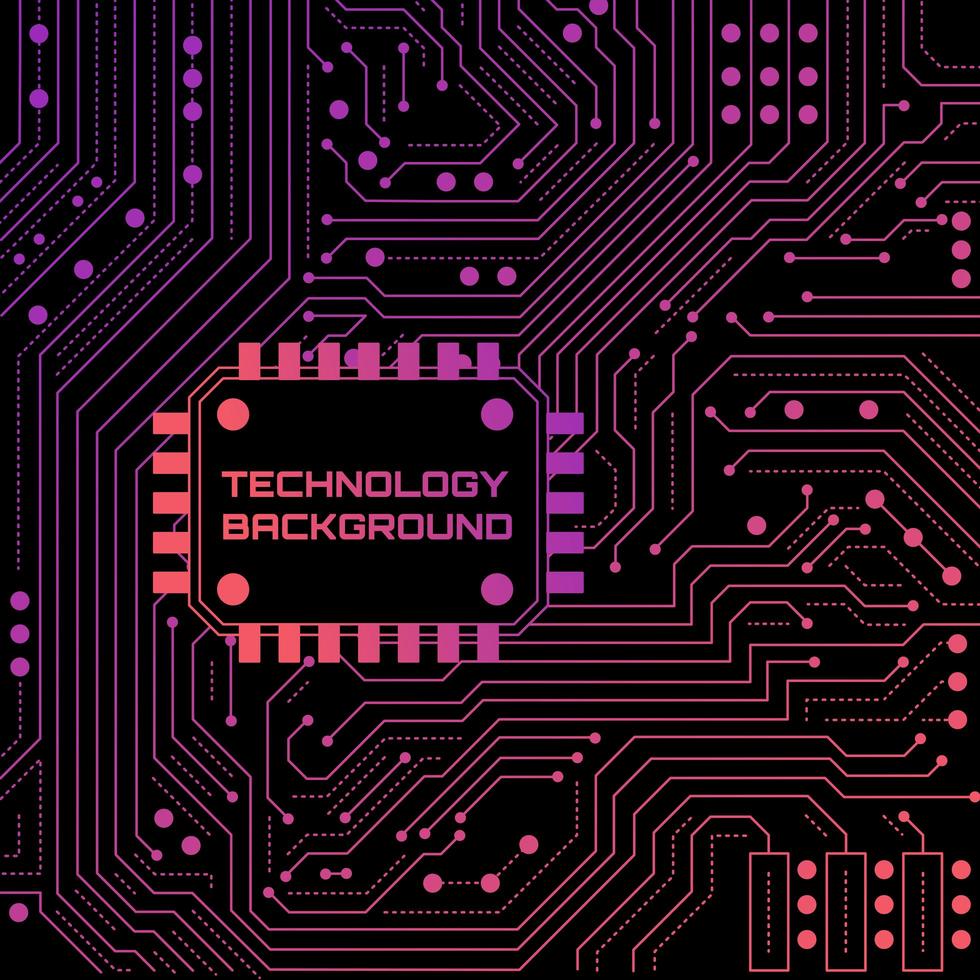 Fondo de tecnología de neón vector