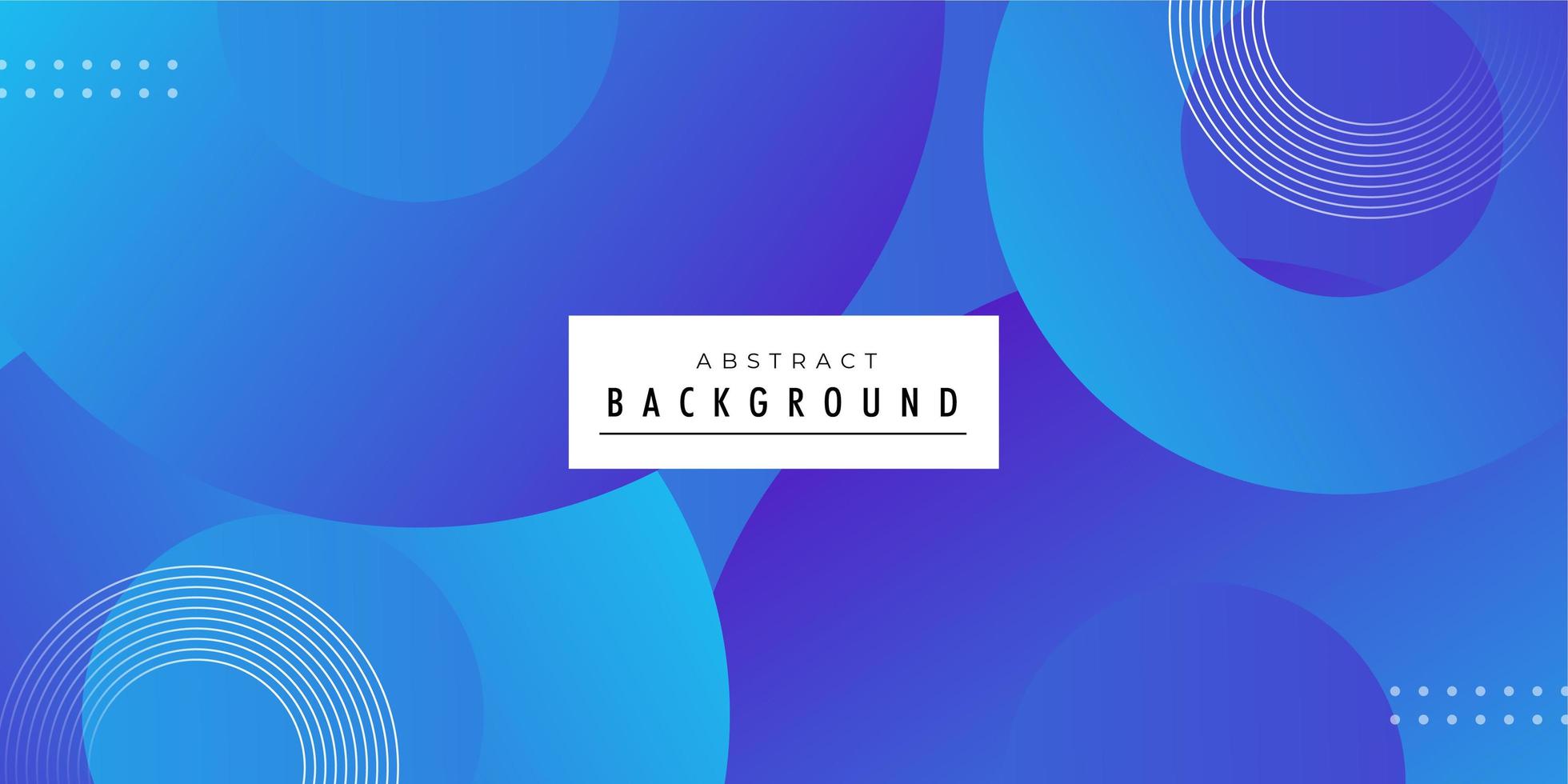 Round shaped modern blue background design vector
