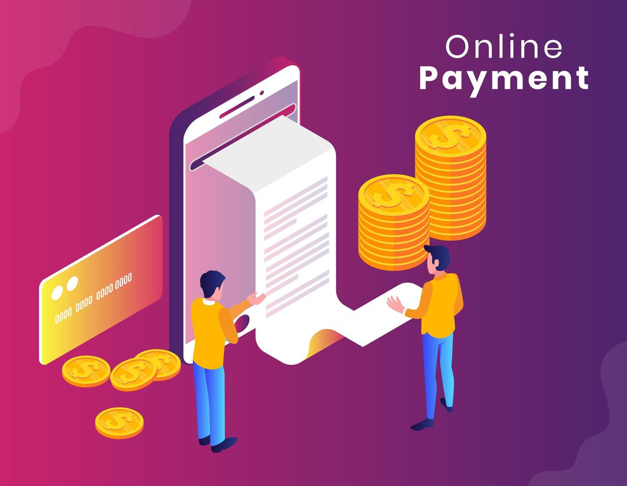 Online Payment isometric Design on Gradient vector