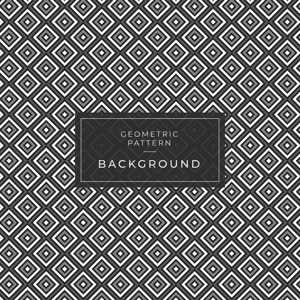 geometric pattern background square black and white vector