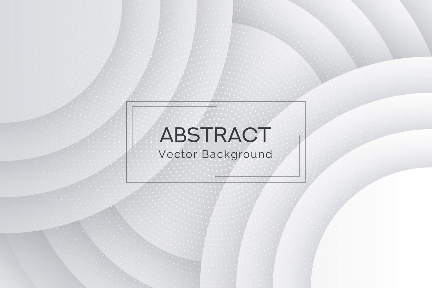 Layered white rounded shape collection background vector