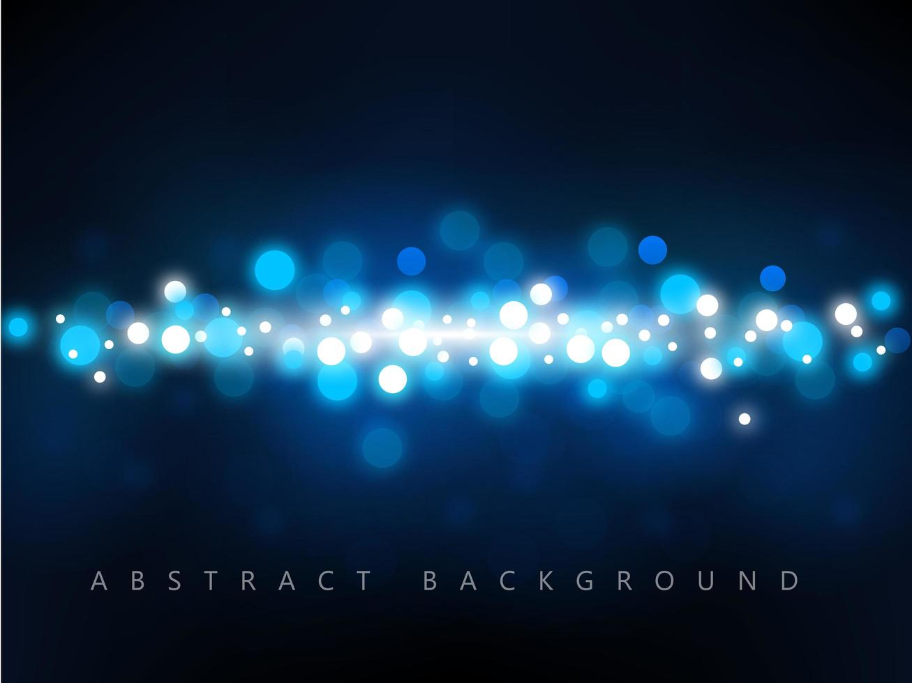 Glowing Bokeh Deep Blue Background vector