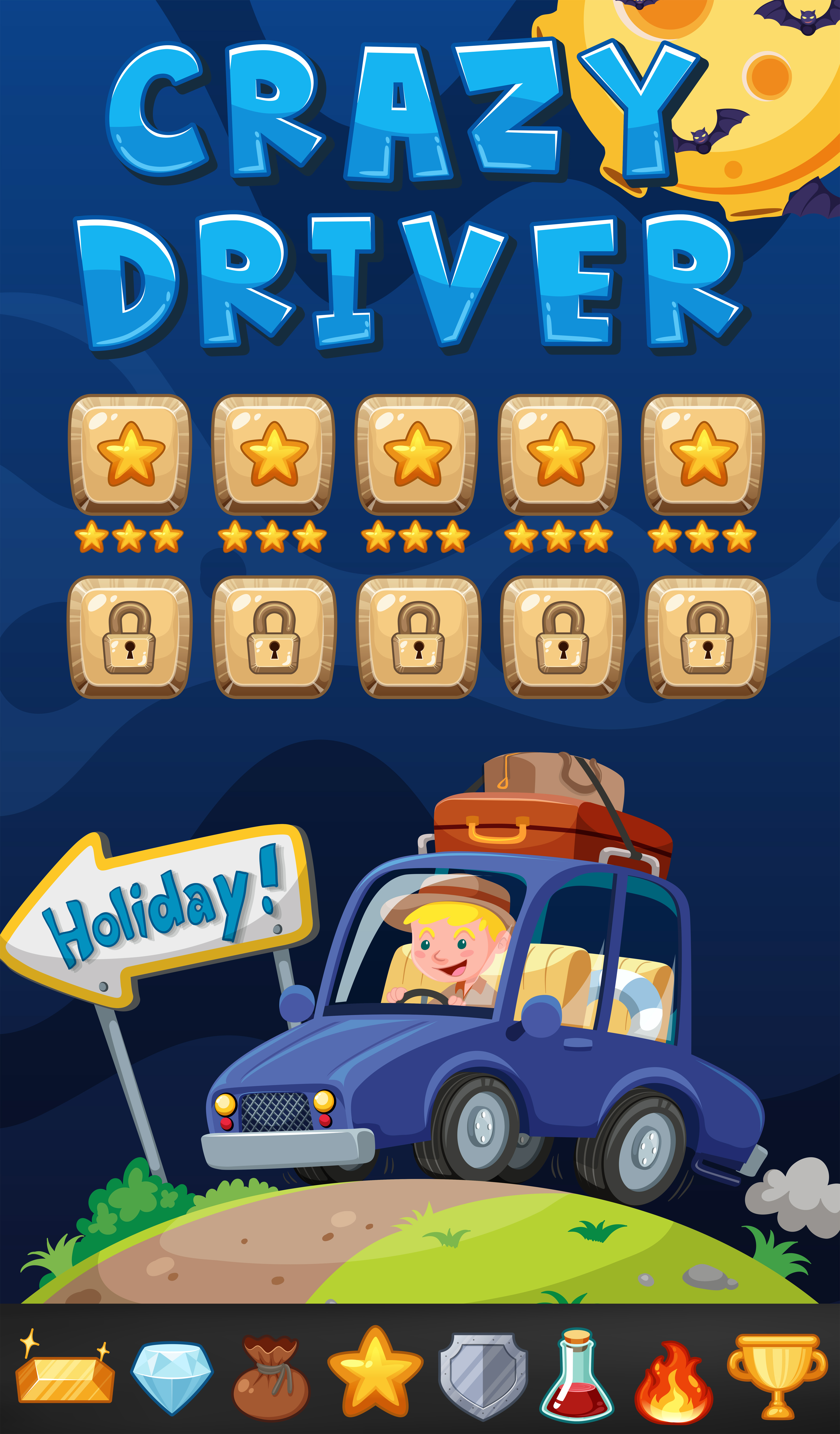 A Night Driving Game Template 694420 Vector Art at Vecteezy A Night Driving Game Template 694420 Vector Art at Vecteezy