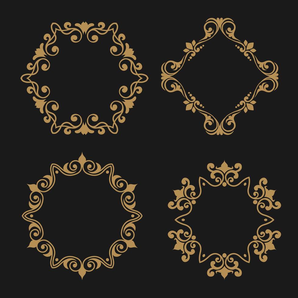 Decorative frames collection vector