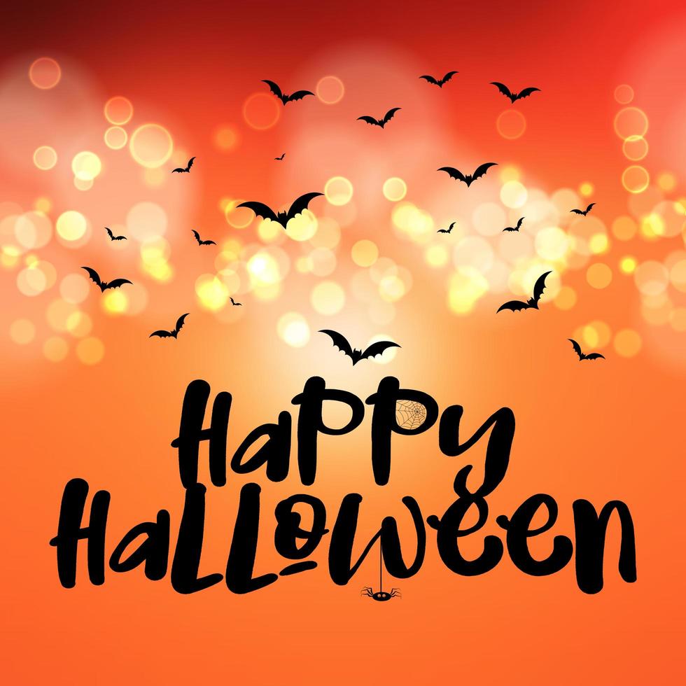 Feliz, halloween, plano de fondo vector