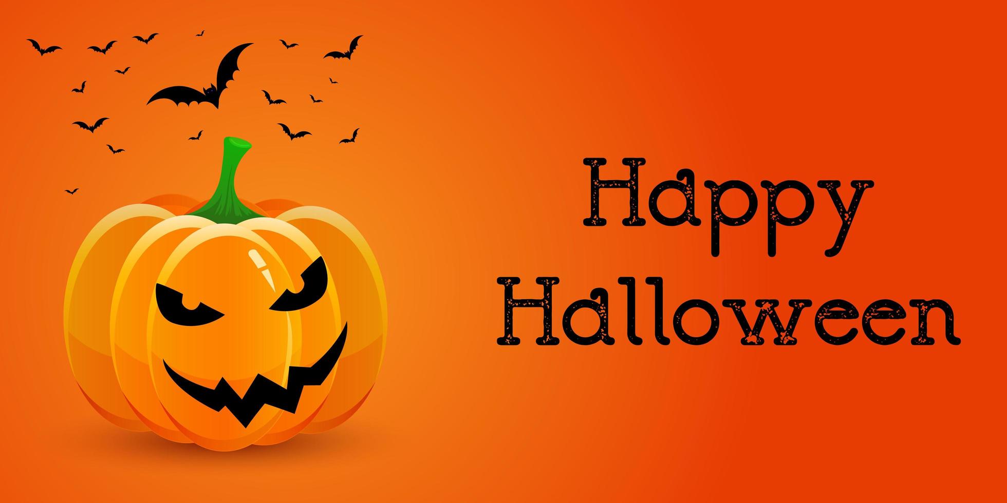 Halloween banner with pumpkin and bats 694461 Download