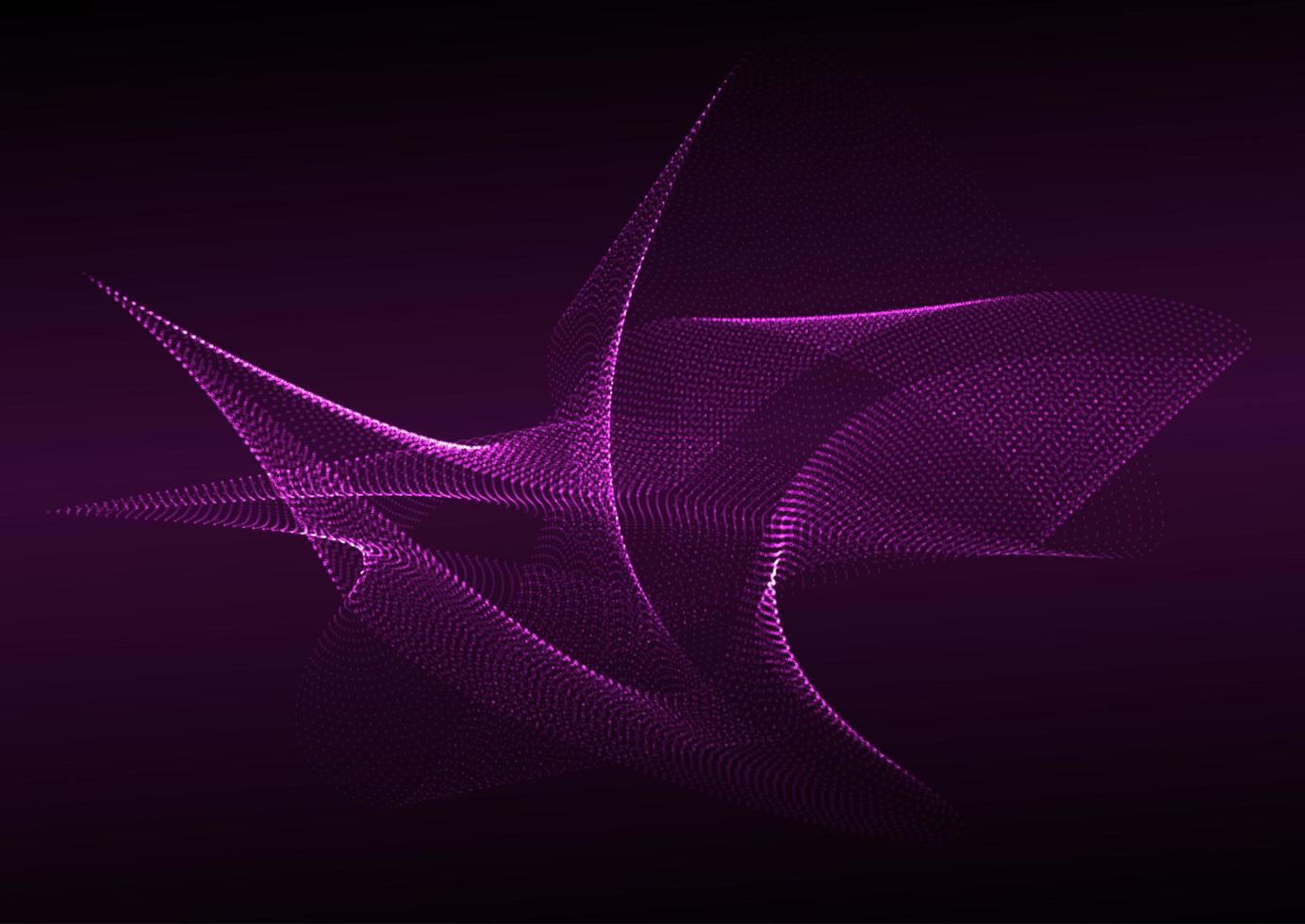 Abstract flowing dots background  vector