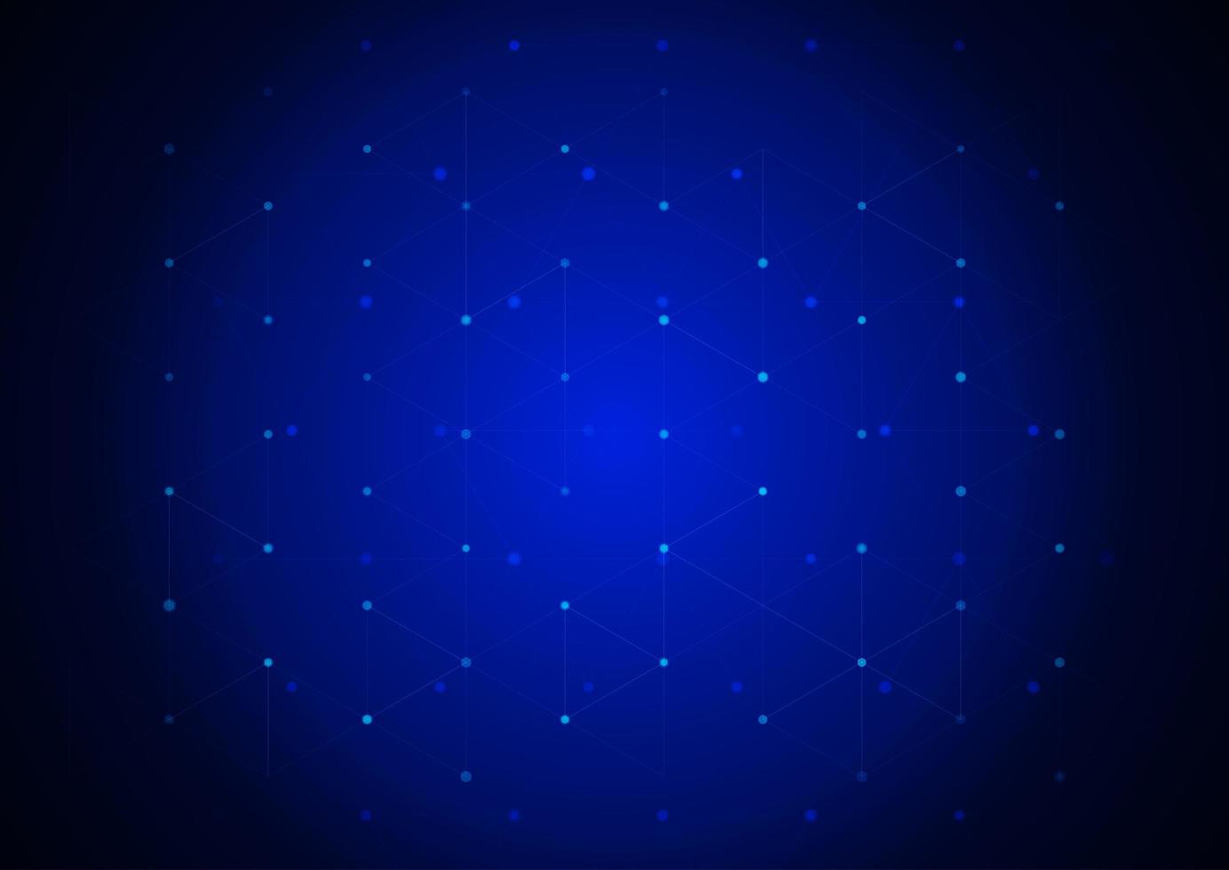 Abstract background of connecting lines and dots  vector