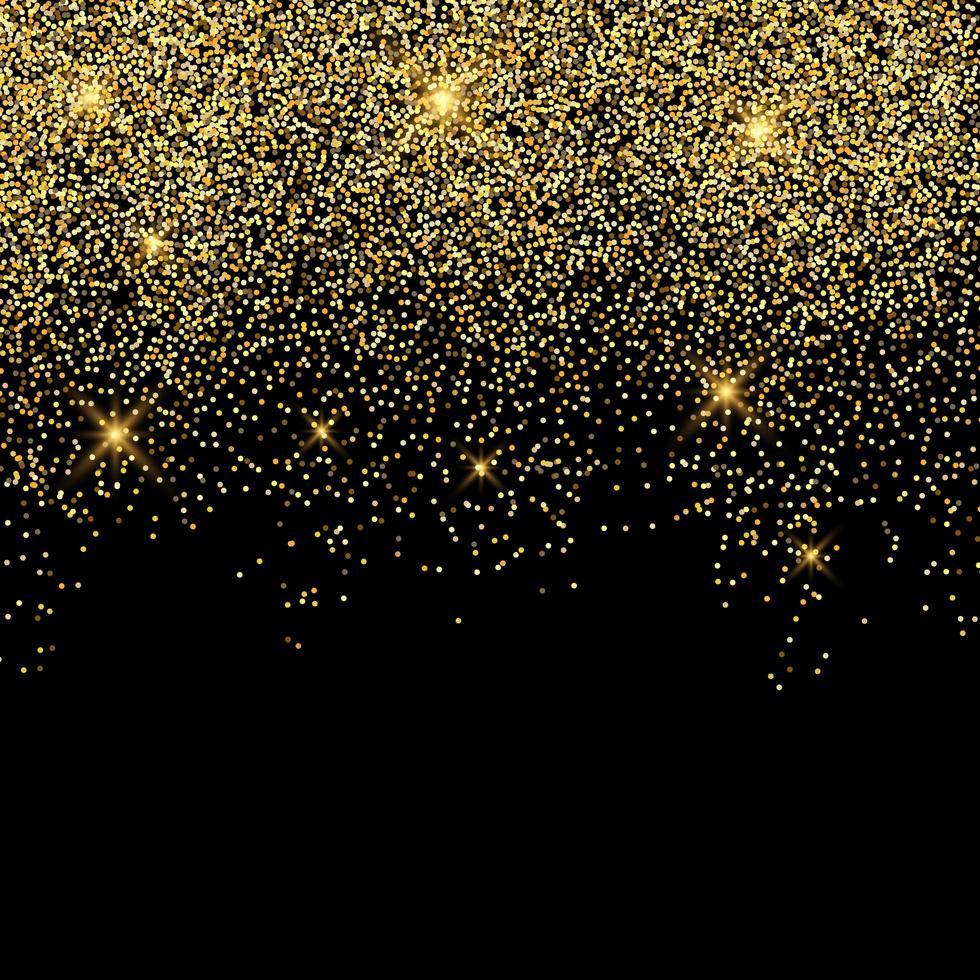 Gold glitter background  vector