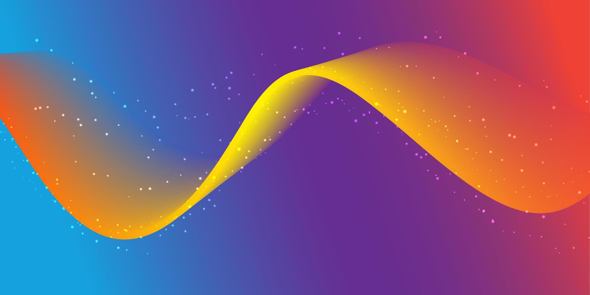 Abstract flow banner  vector