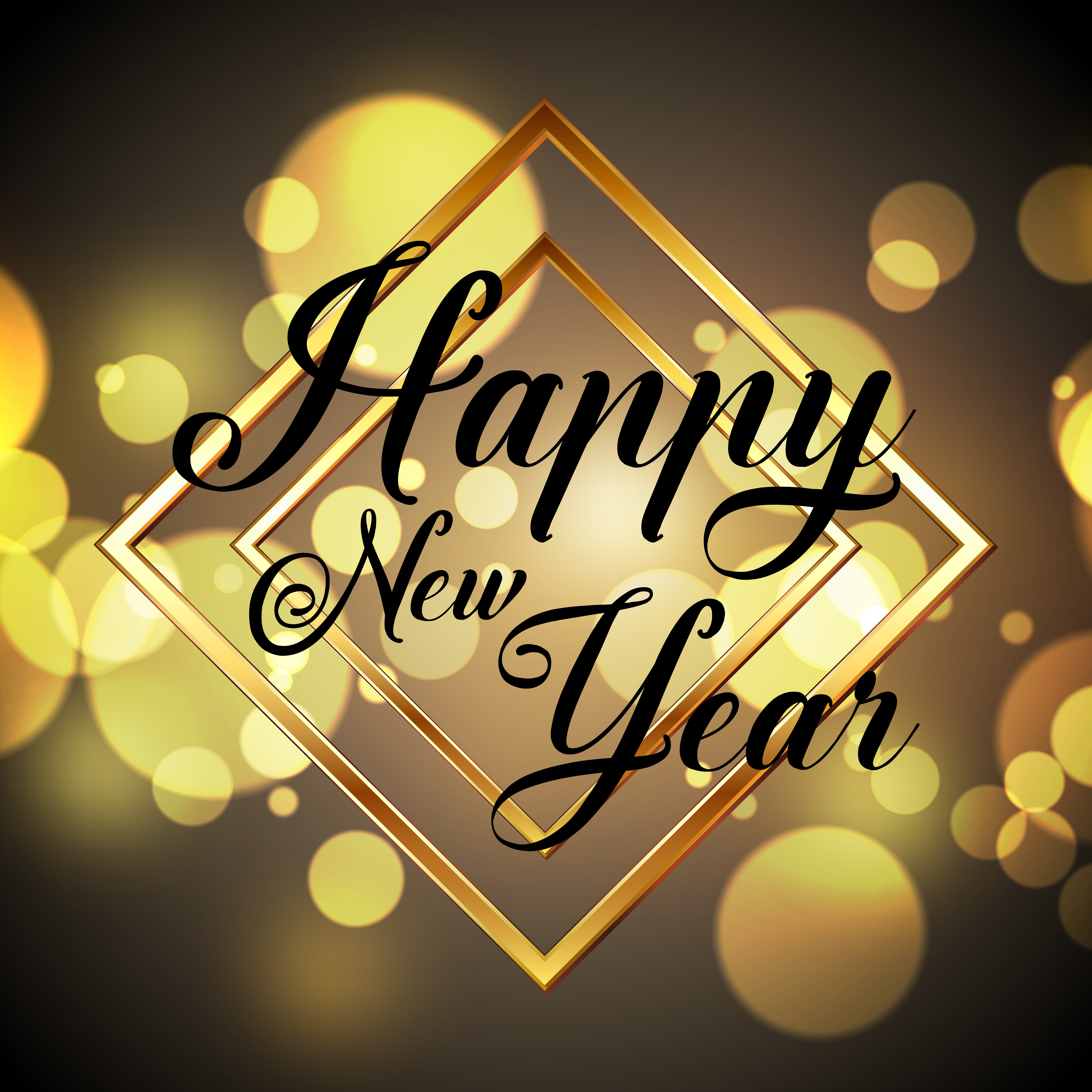 A Happy New Year Or An Happy New Year Golden Happy New Year design 694513 Vector Art at Vecteezy